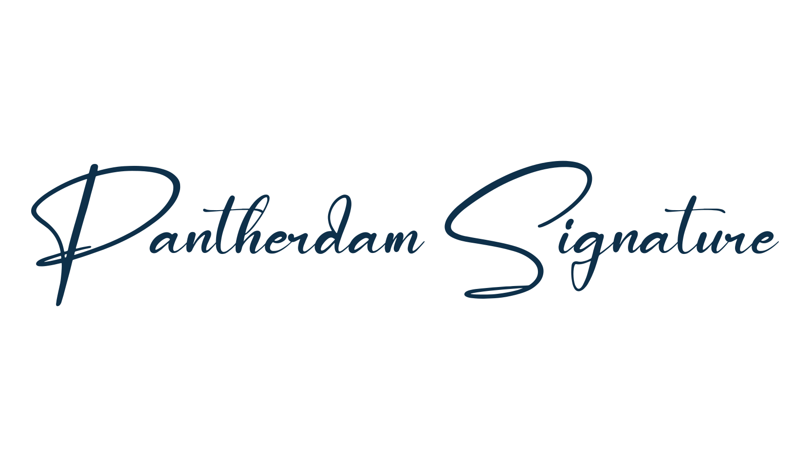 Pantherdam Signature (pantherdam-signature), handwriting font preview