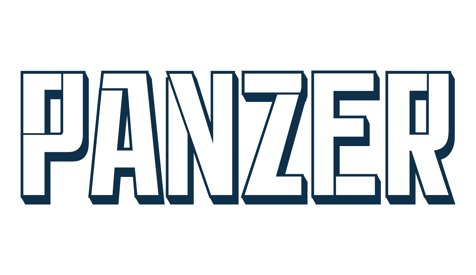 Panzer, fancy various techno sci-fi font preview