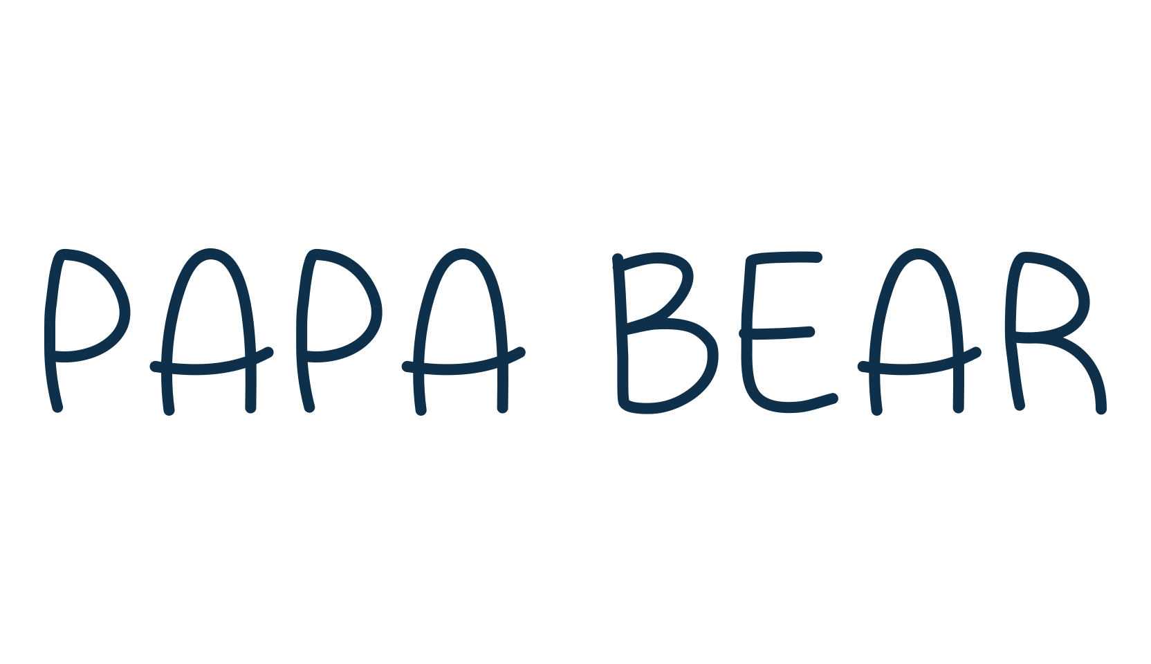 Papa Bear, script handwritten fancy decorative calligraphy font preview