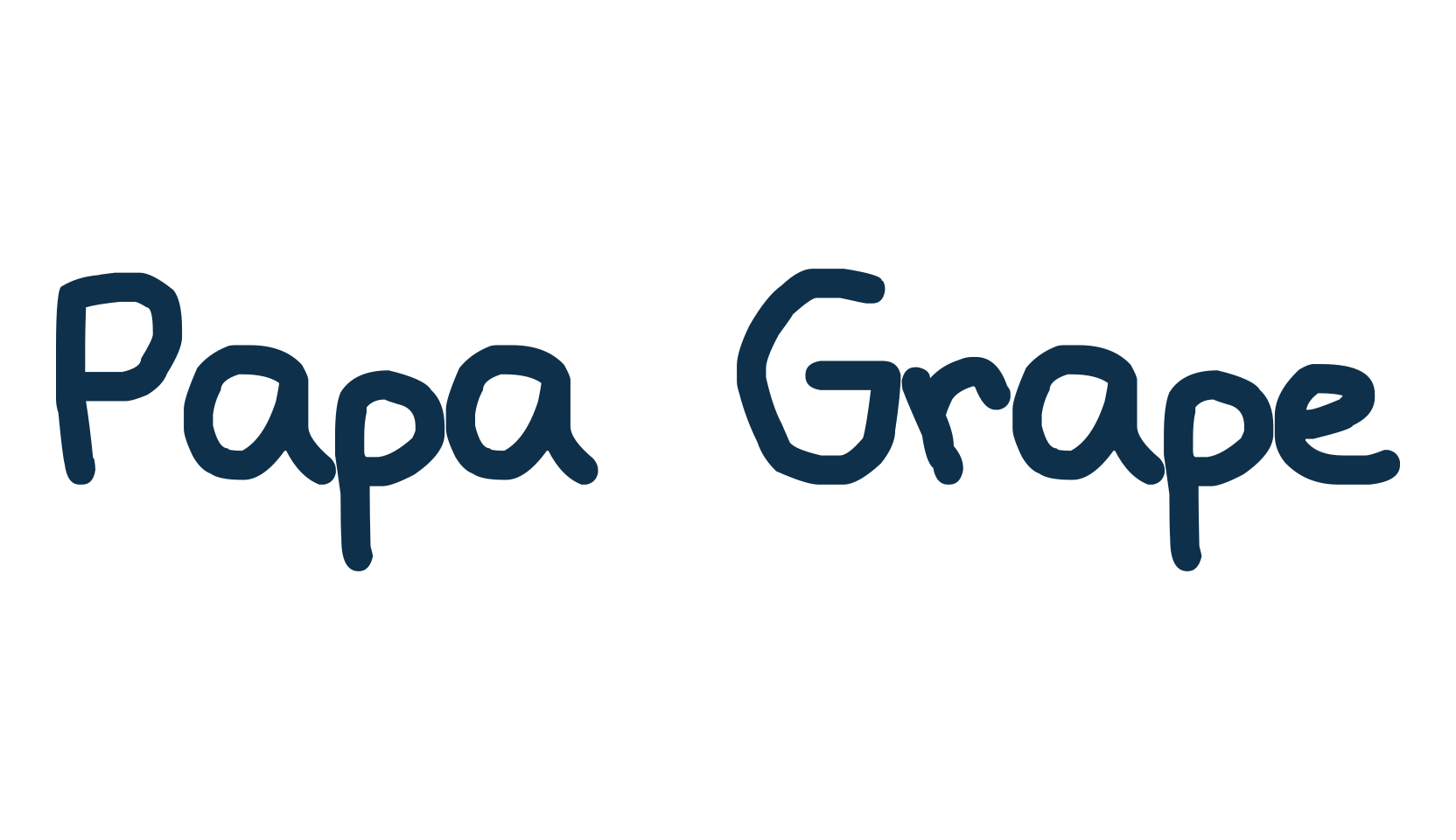 Papa Grape, handwriting font preview