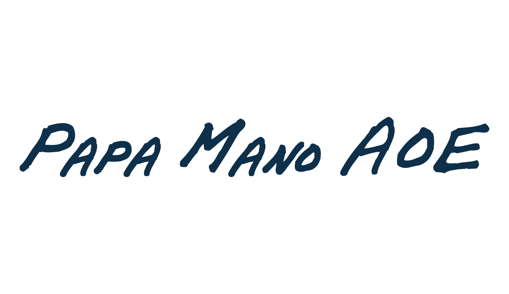 Papa Mano AOE, handwriting font preview