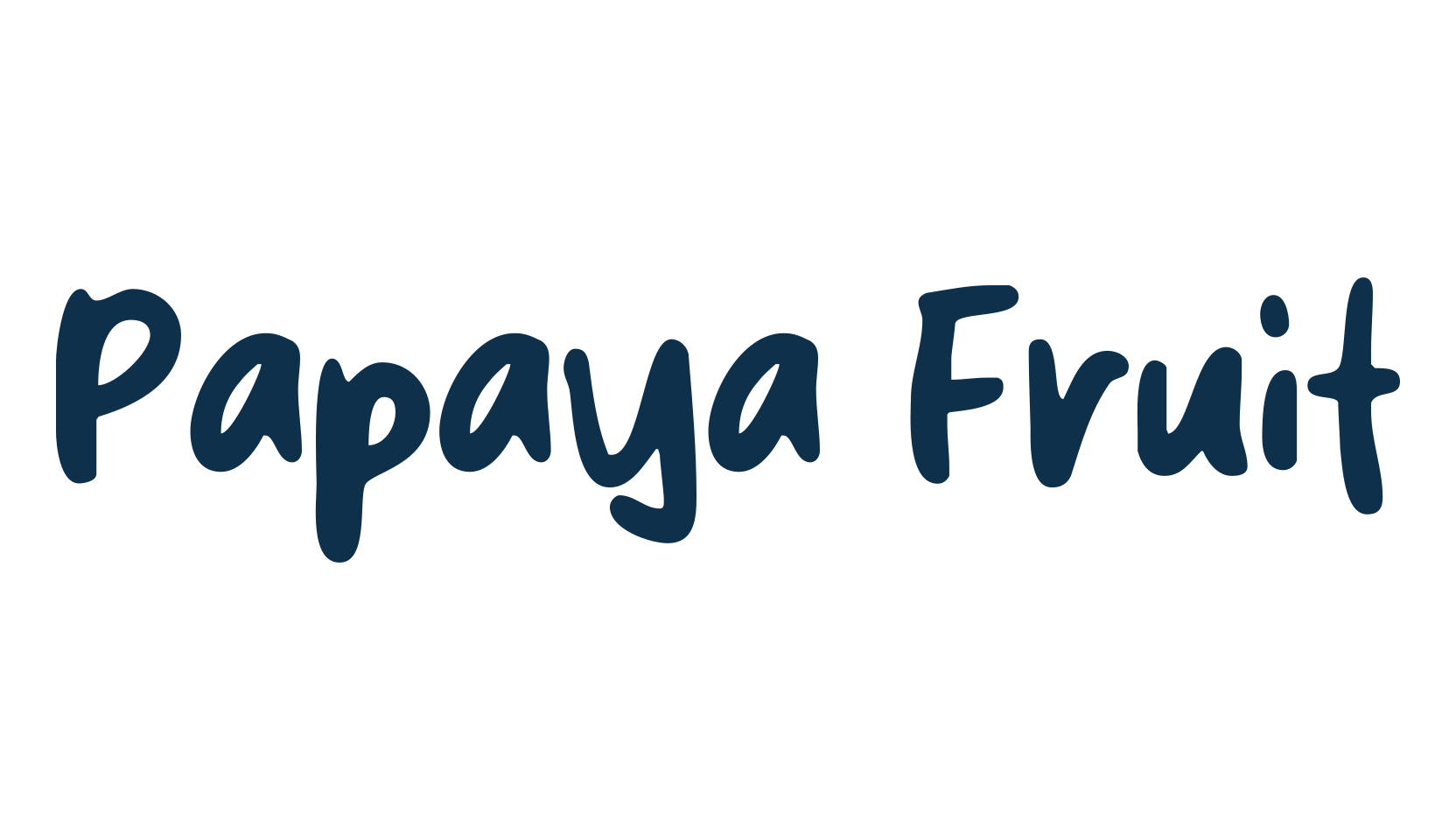 Papaya Fruit, script handwritten fancy decorative calligraphy font preview