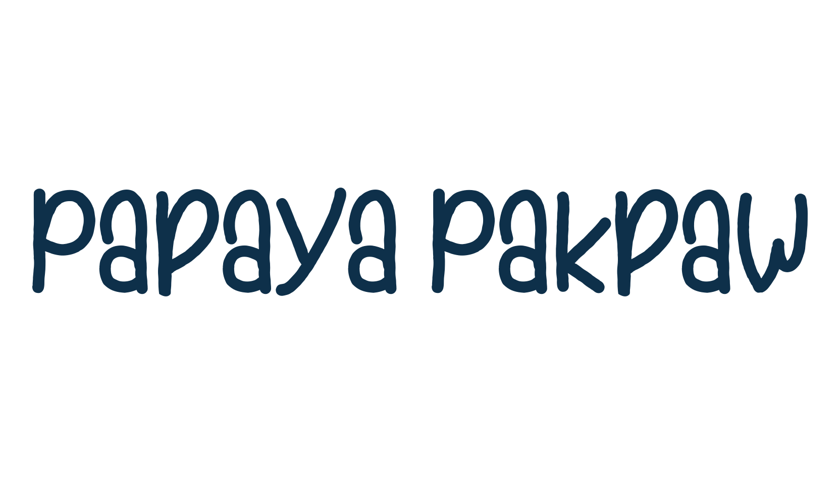 Papaya Pakpaw, fancy decorative font preview