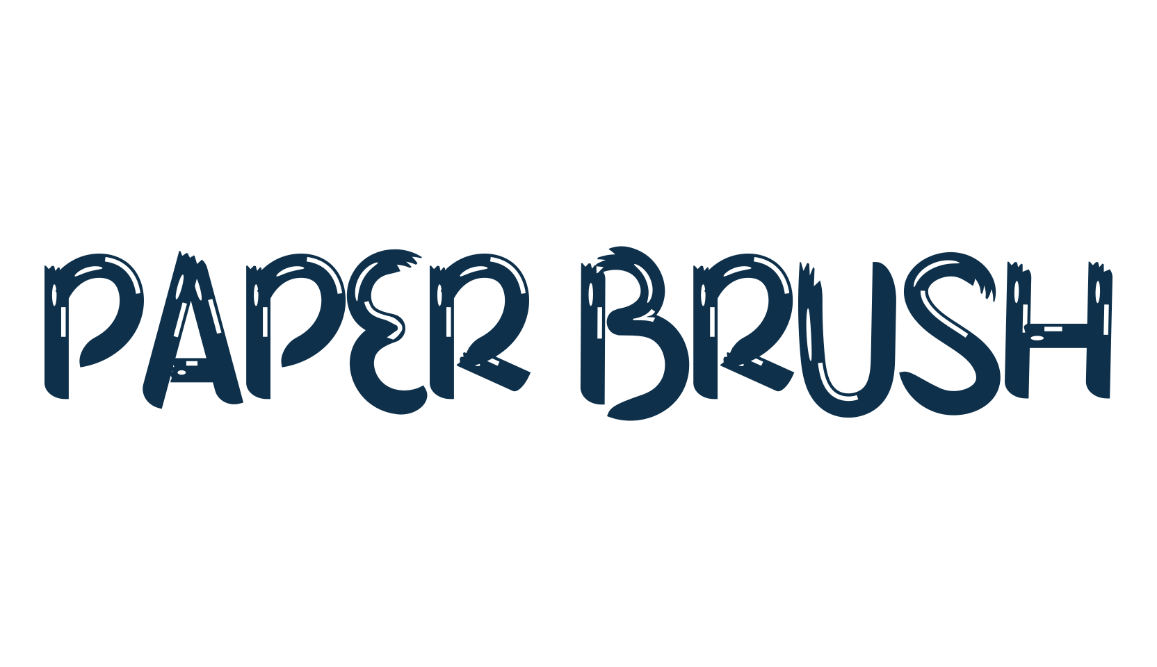 Paper Brush, script brush fancy decorative calligraphy font preview