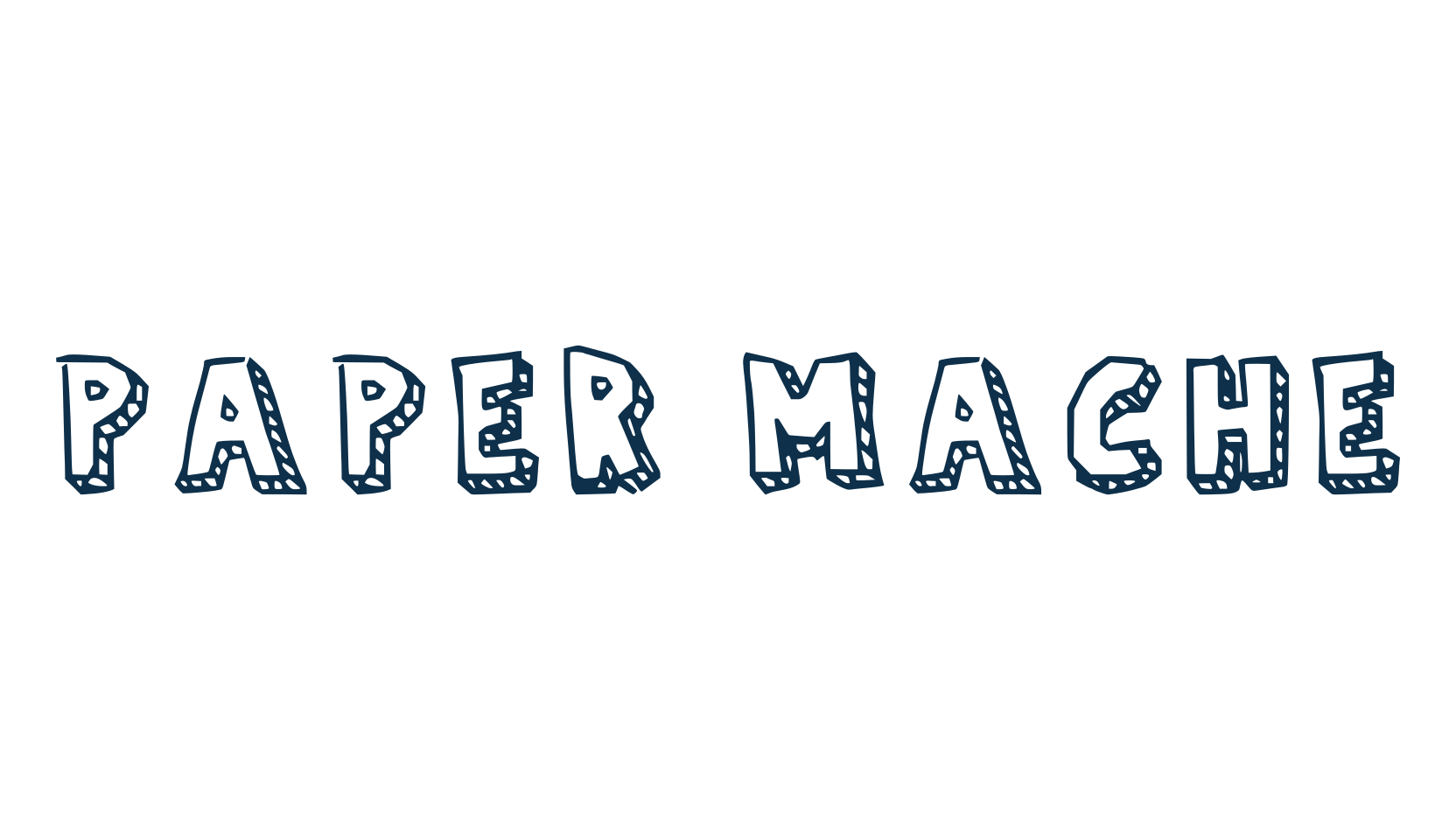 Paper Mache, fancy cartoon decorative font preview