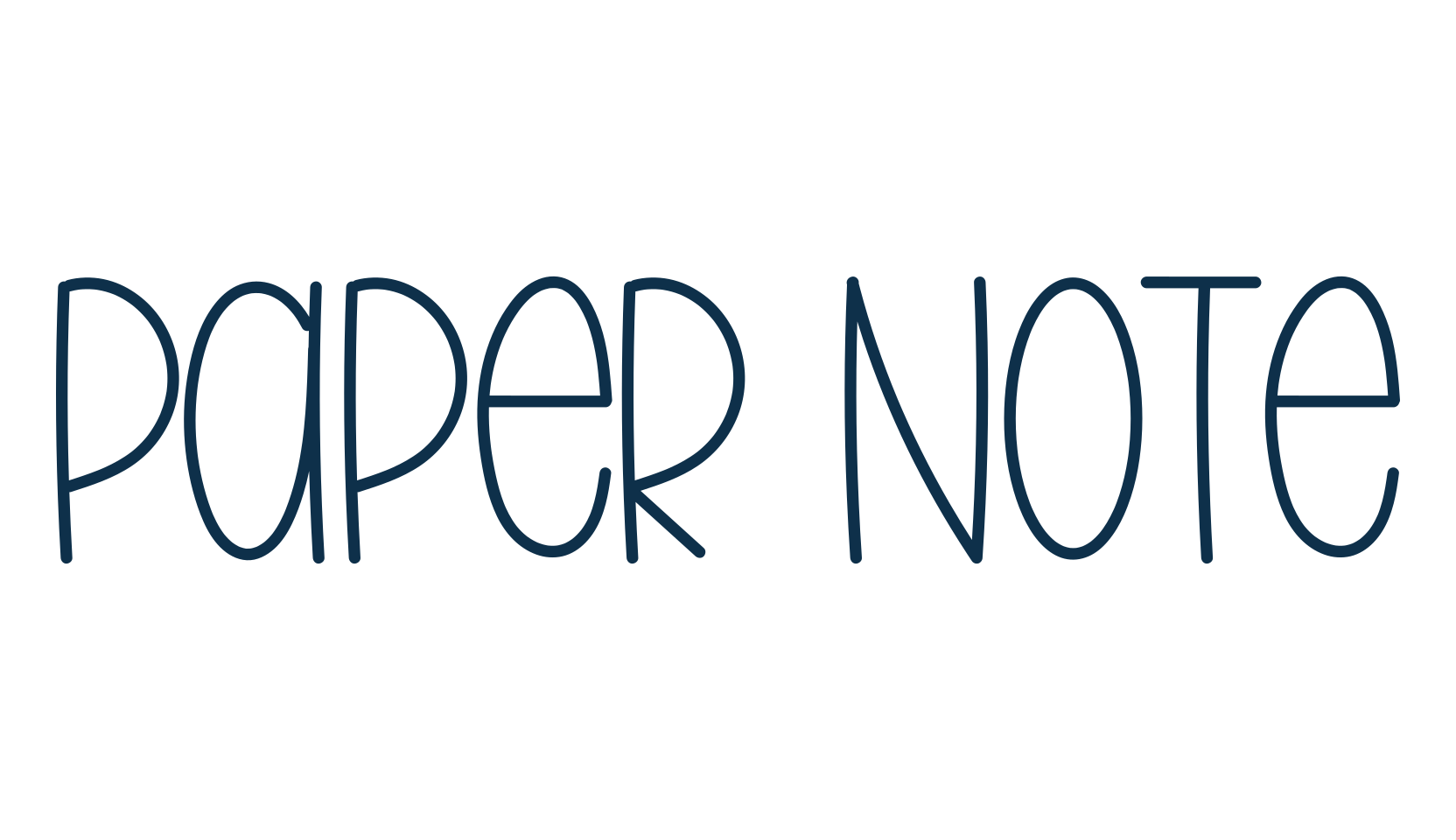 Paper Note (paper-note-2), script handwritten fancy decorative calligraphy font preview