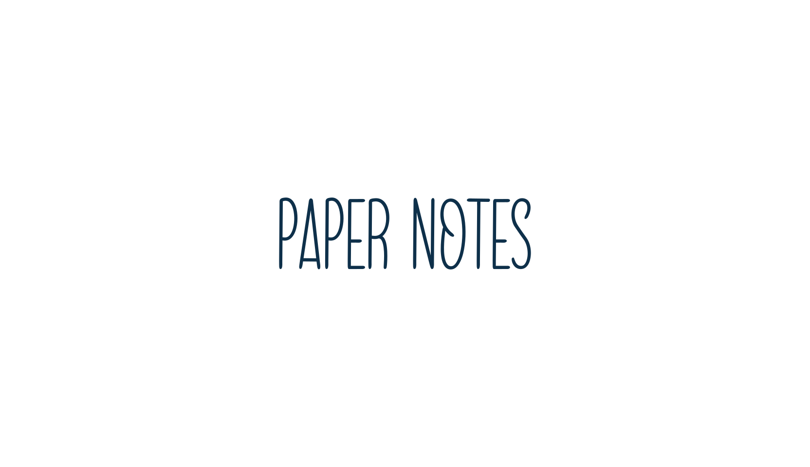 Paper Notes, handwriting font preview