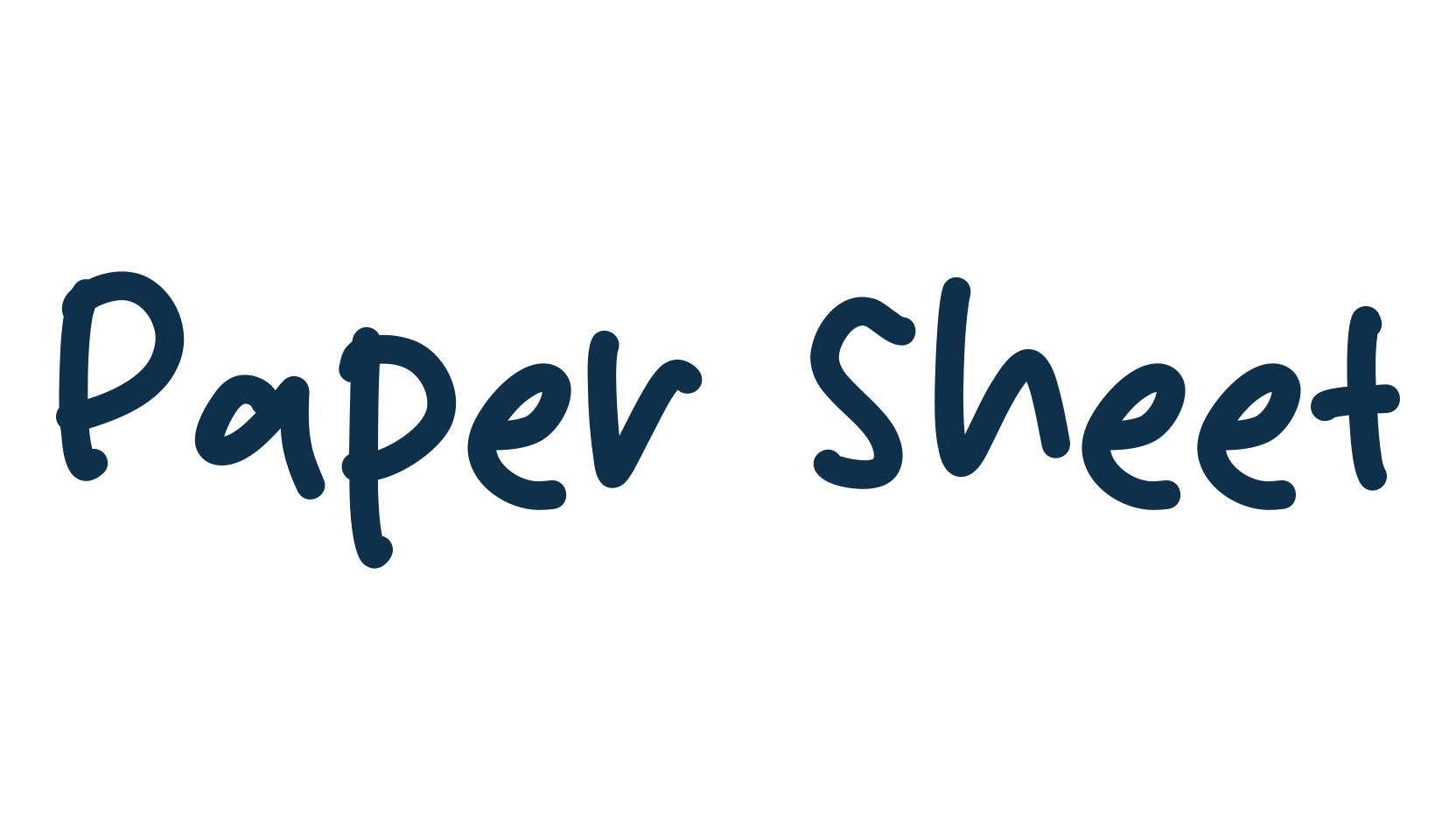 Paper Sheet, script handwritten fancy decorative calligraphy font preview