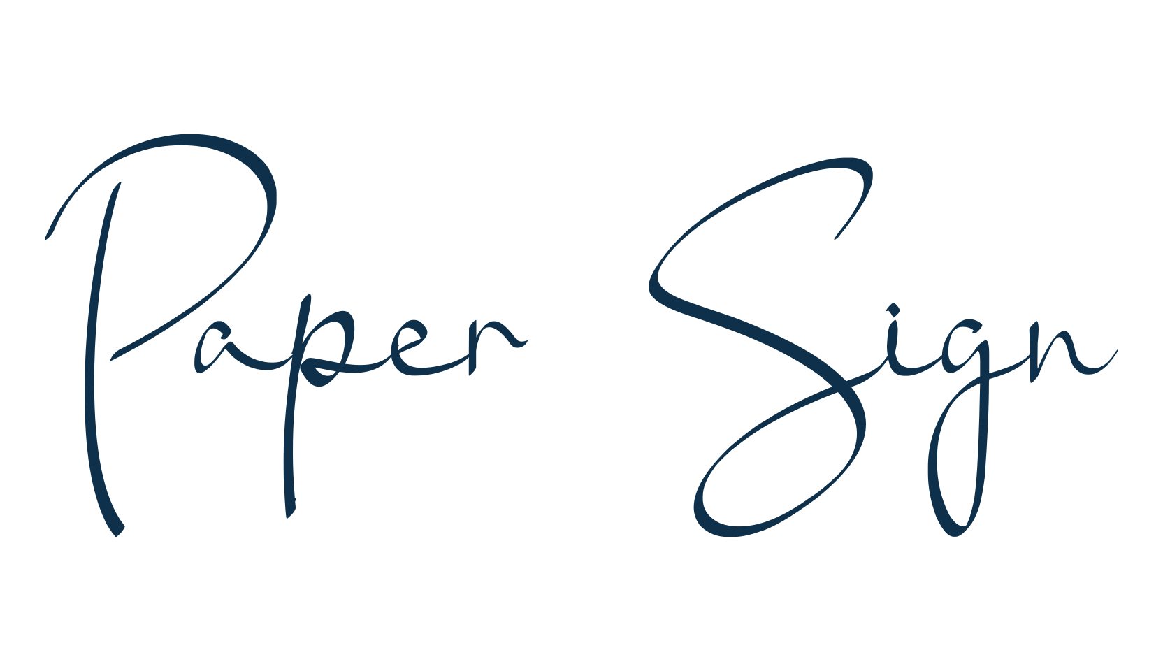 Paper Sign, script handwritten fancy decorative calligraphy font preview