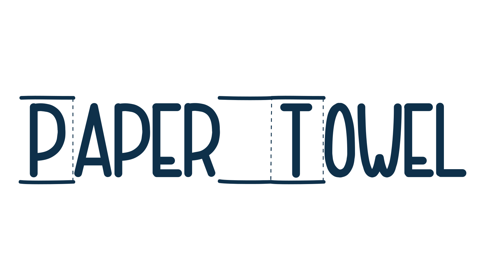 Paper Towel, decorative font preview