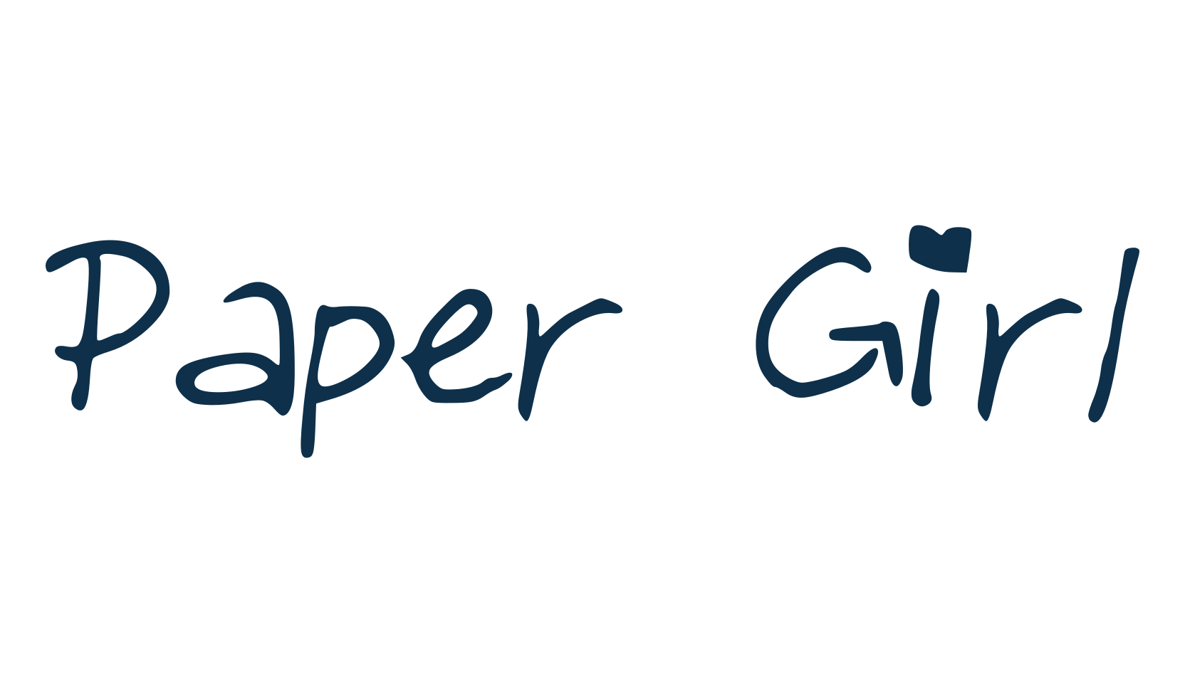 Paper Girl, script handwritten fancy decorative calligraphy font preview