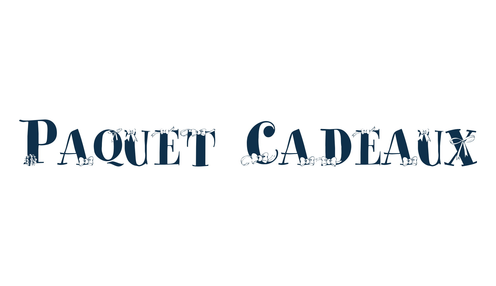 Paquet Cadeaux, display market font preview