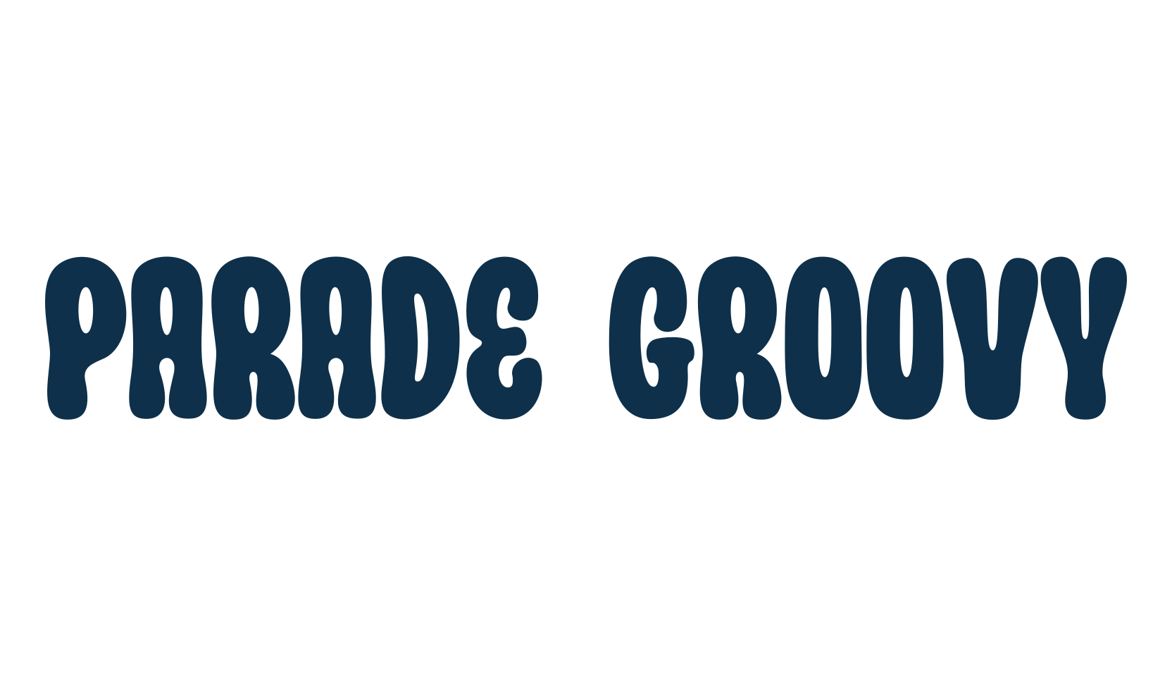 Parade Groovy, groovy font preview