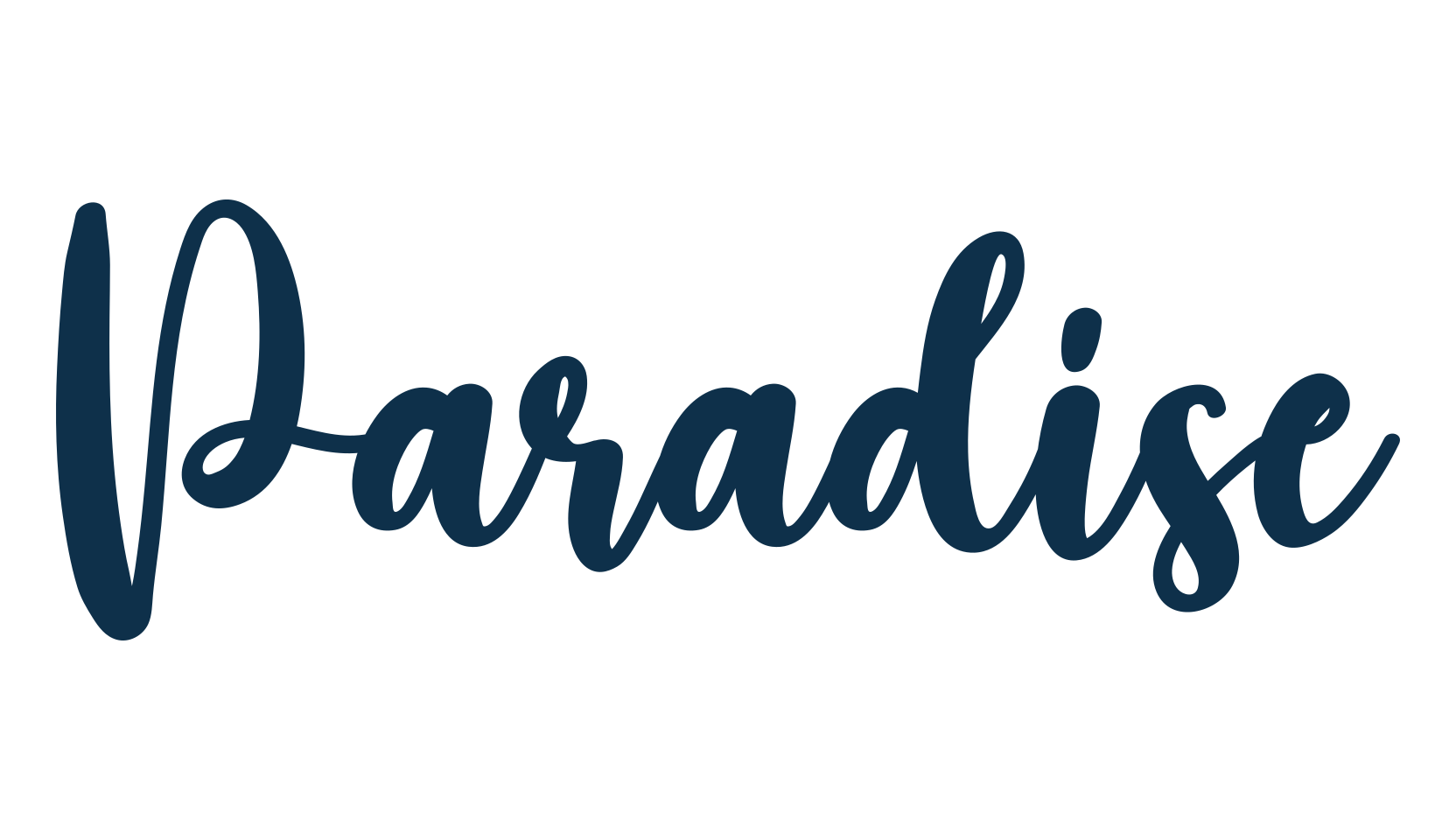 Paradise (paradise-10), display market font preview