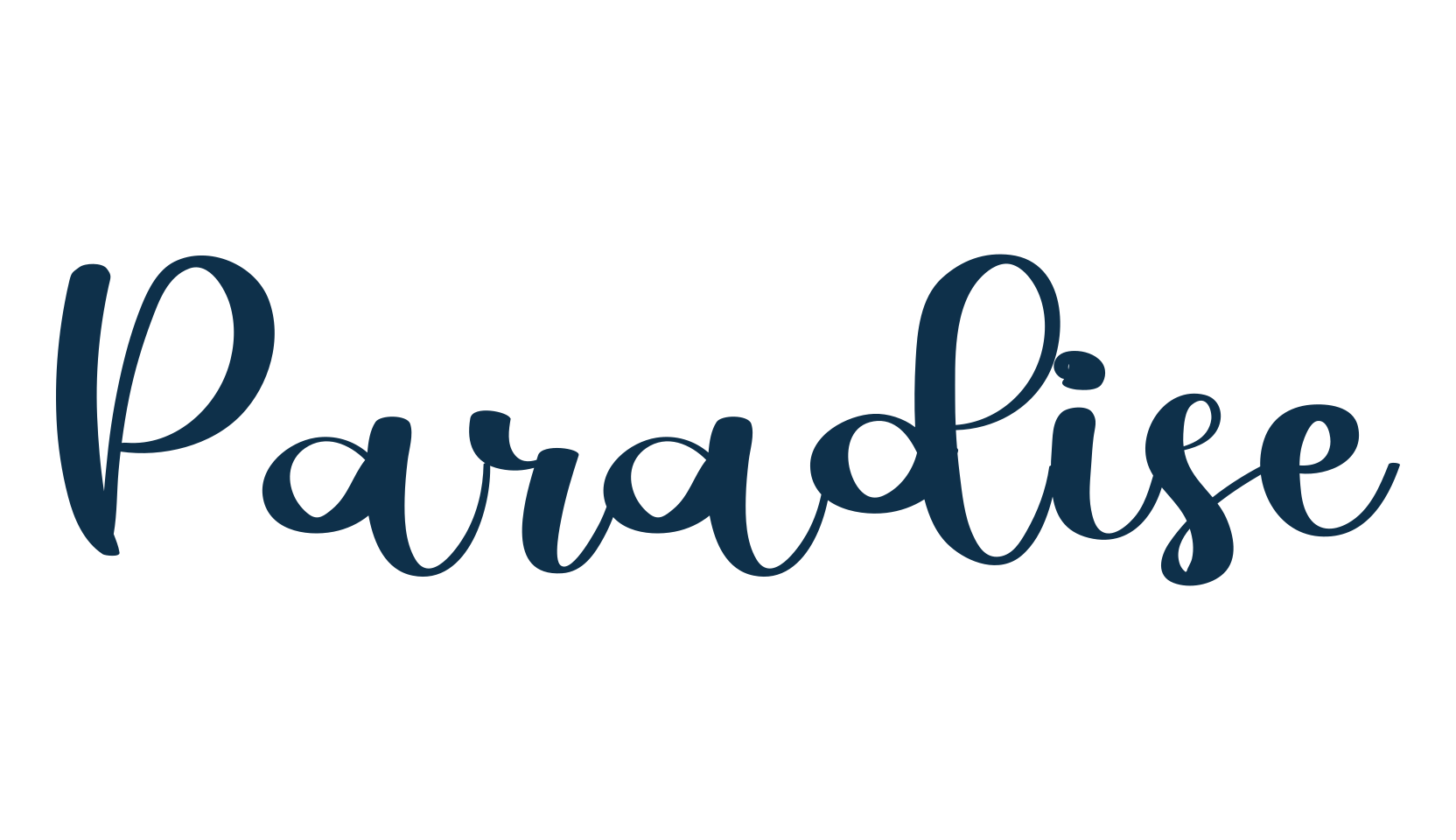 Paradise (paradise-4), fancy decorative font preview