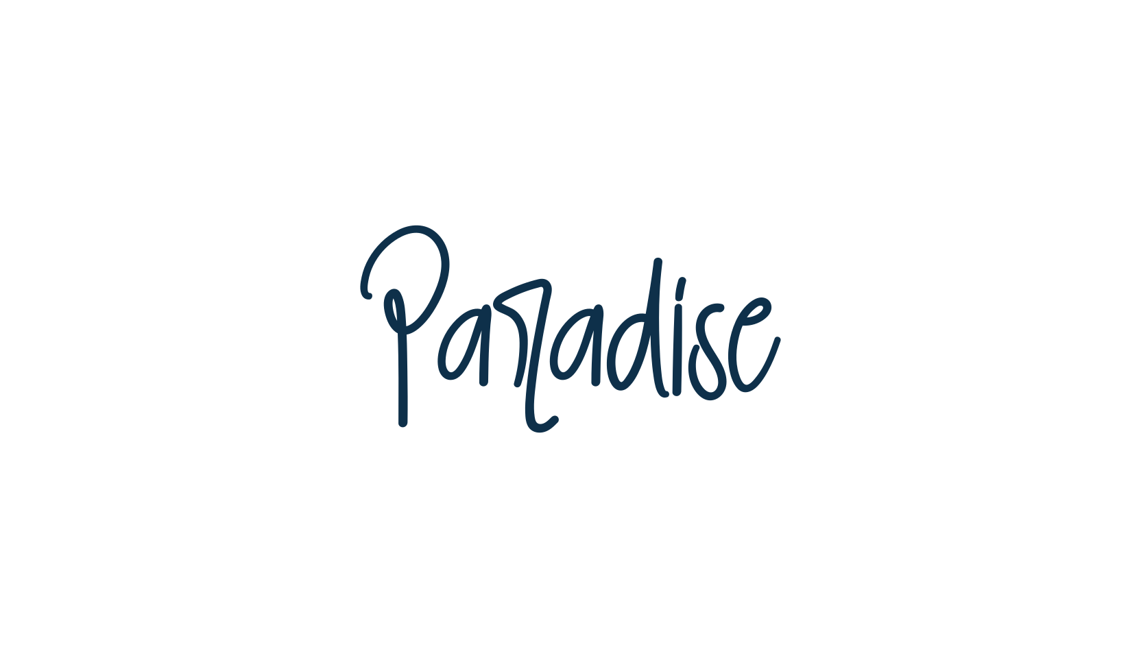Paradise (paradise-6), script handwritten fancy decorative calligraphy font preview