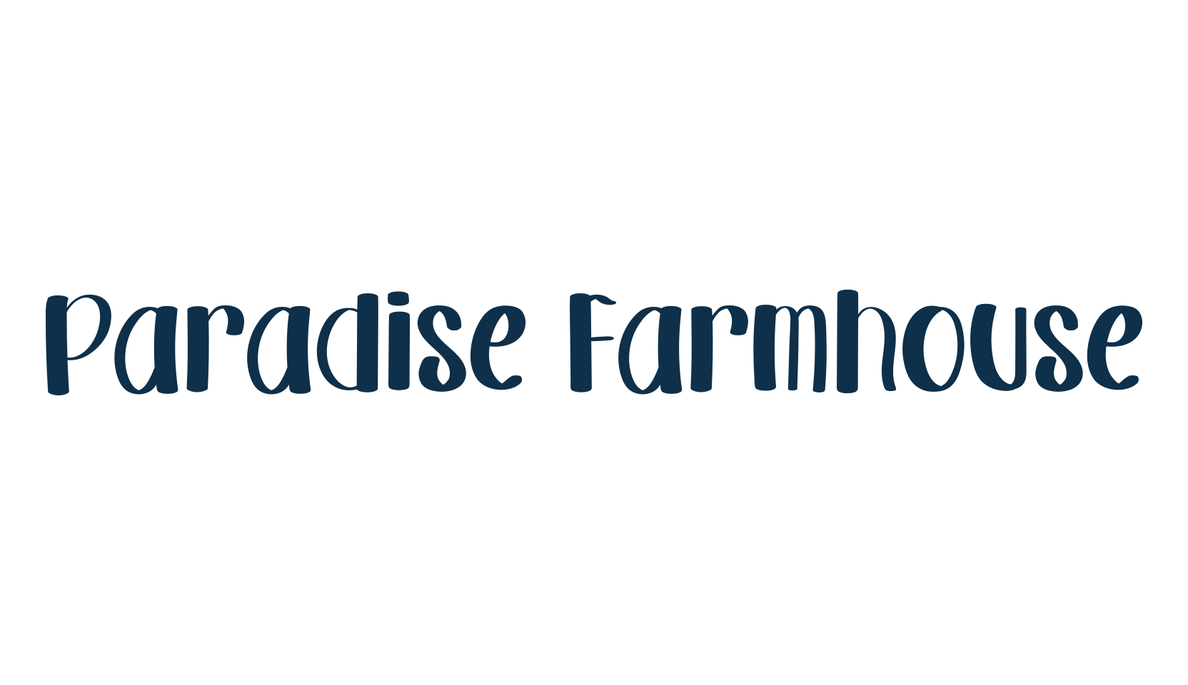 Paradise Farmhouse, fancy various decorative font preview