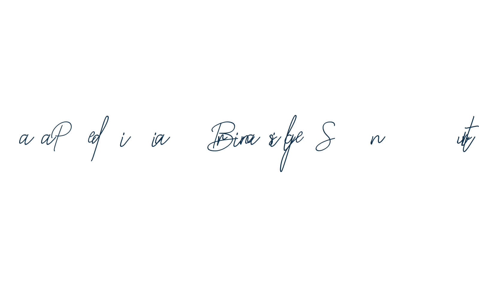 Paradise in Bali Signature, handwriting font preview