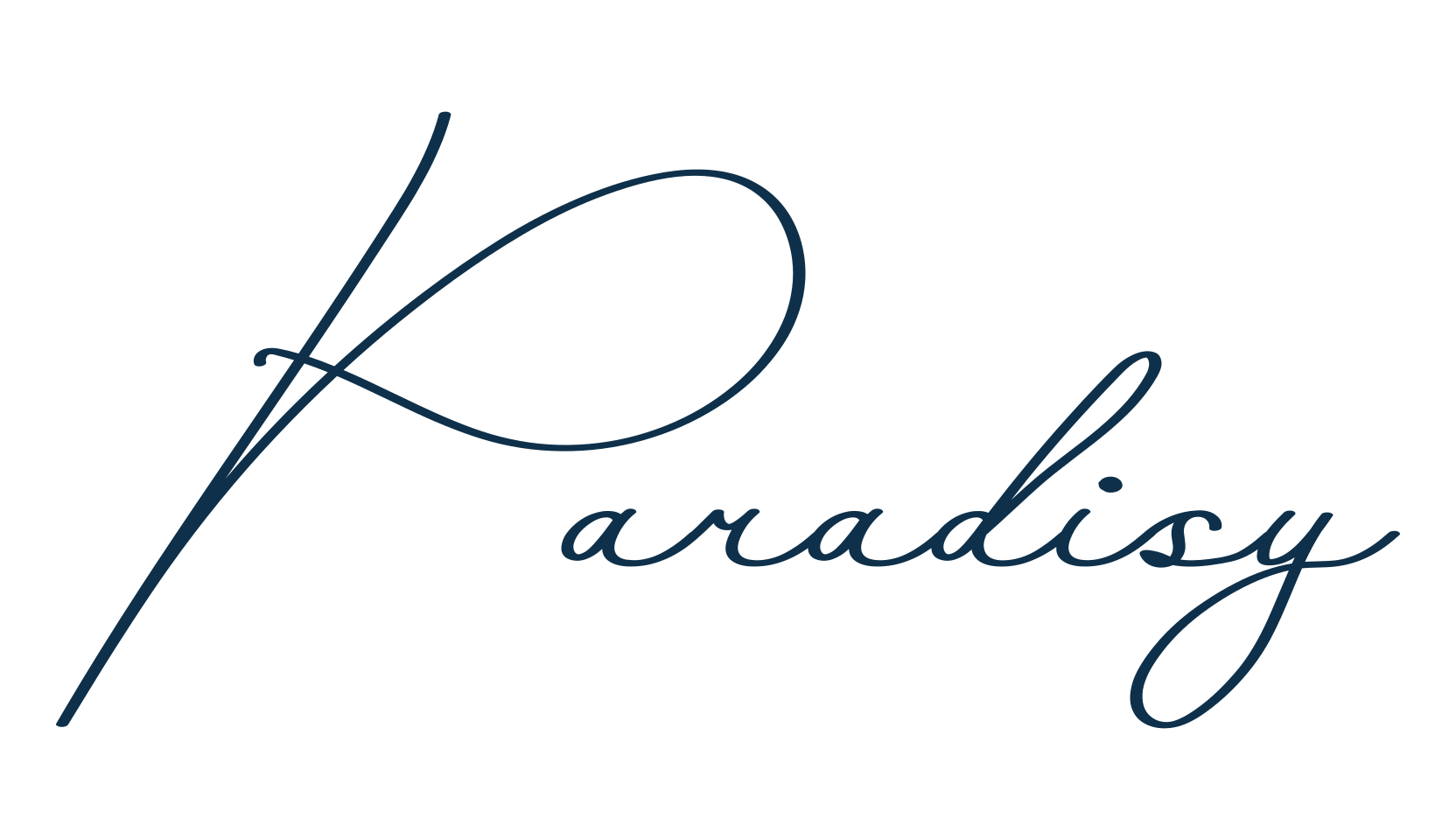 Paradisy, handwriting font preview
