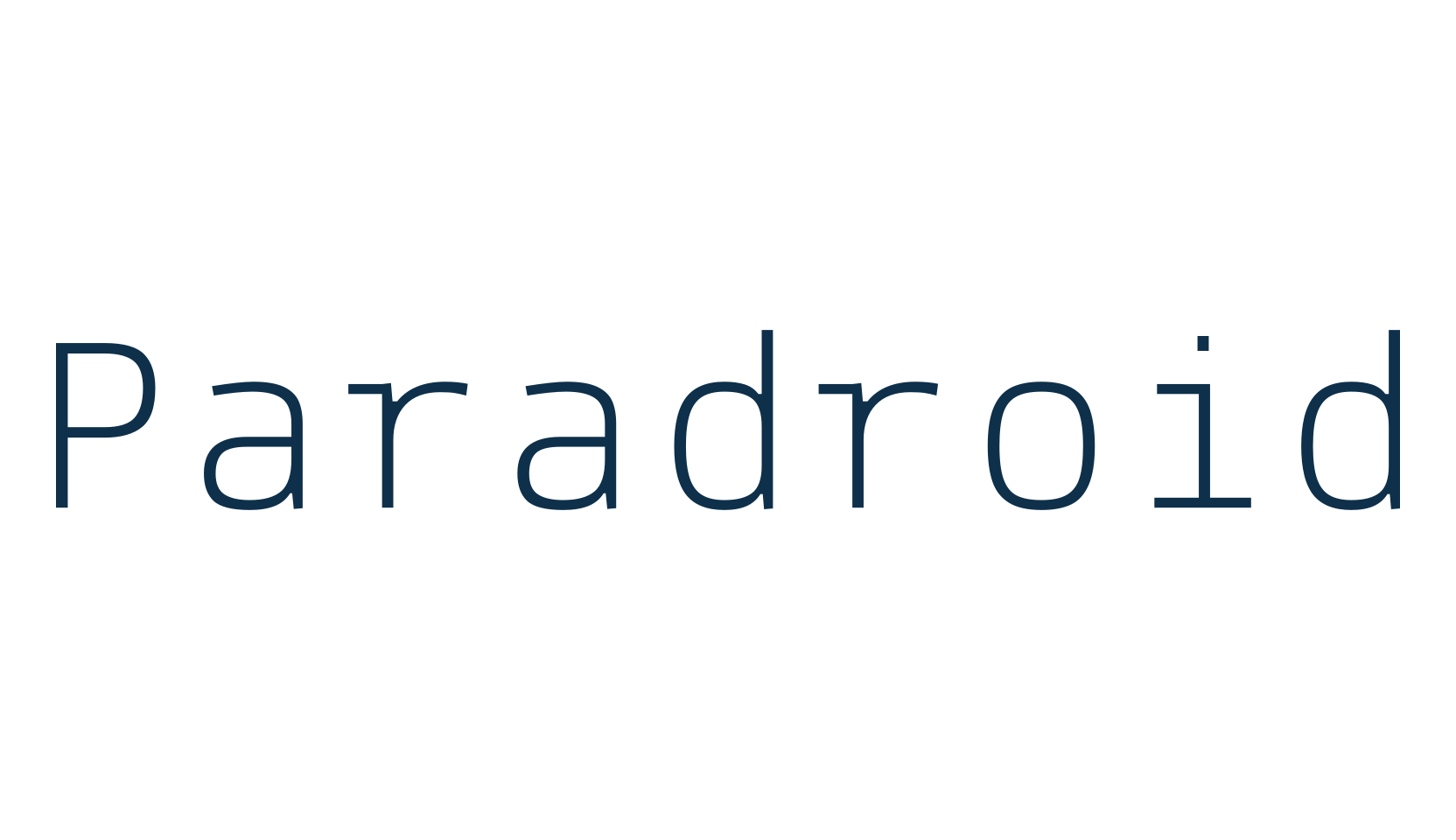 Paradroid, fixed width font preview