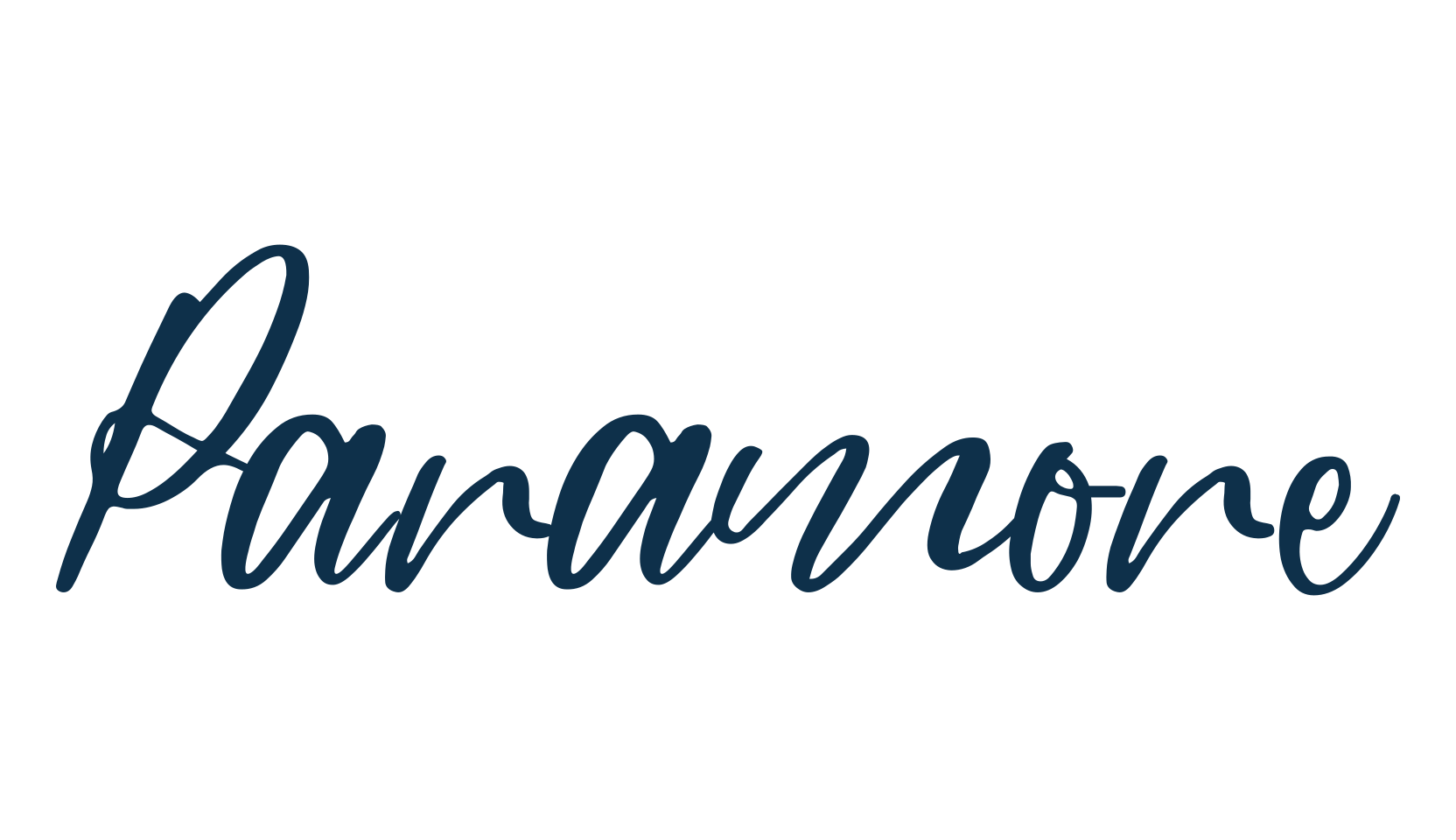 Paramore, handwriting font preview