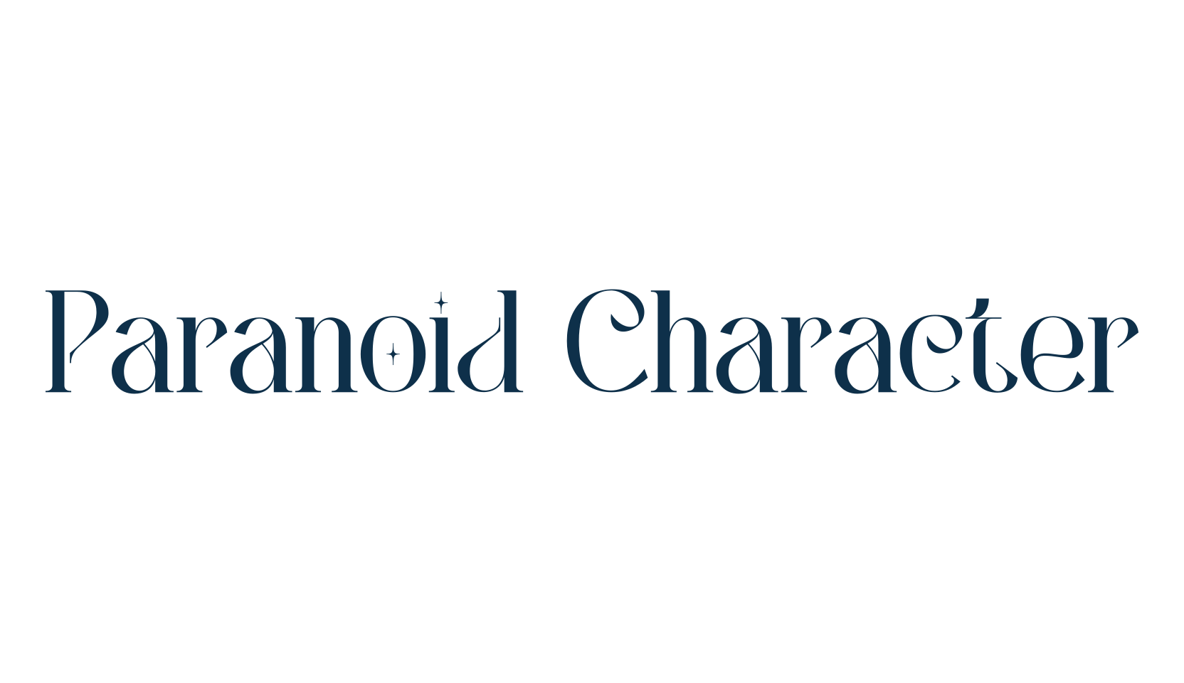 Paranoid Character, serif font preview