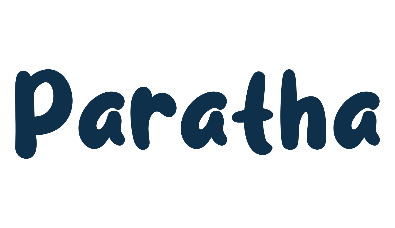 Paratha, fancy cartoon decorative font preview