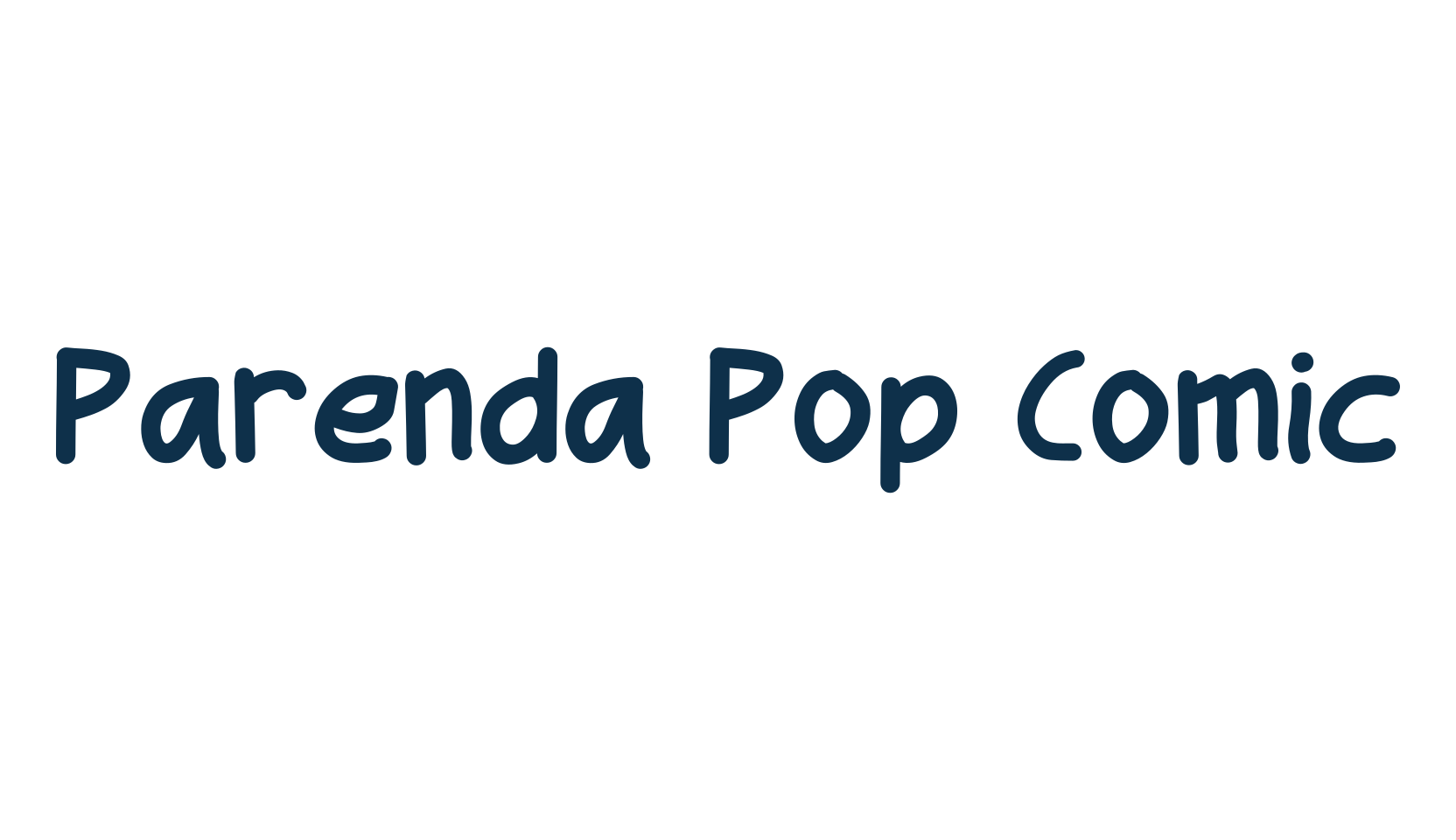 Parenda Pop Comic, fancy cartoon decorative comic font preview