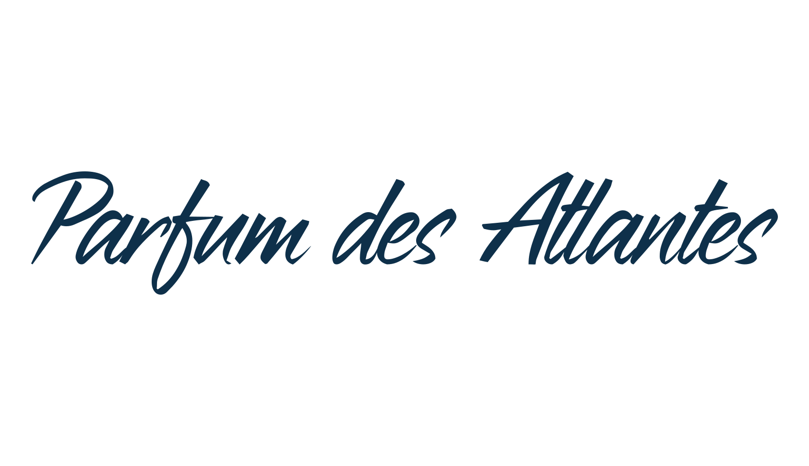 Parfum des Atlantes, script handwritten fancy decorative calligraphy font preview