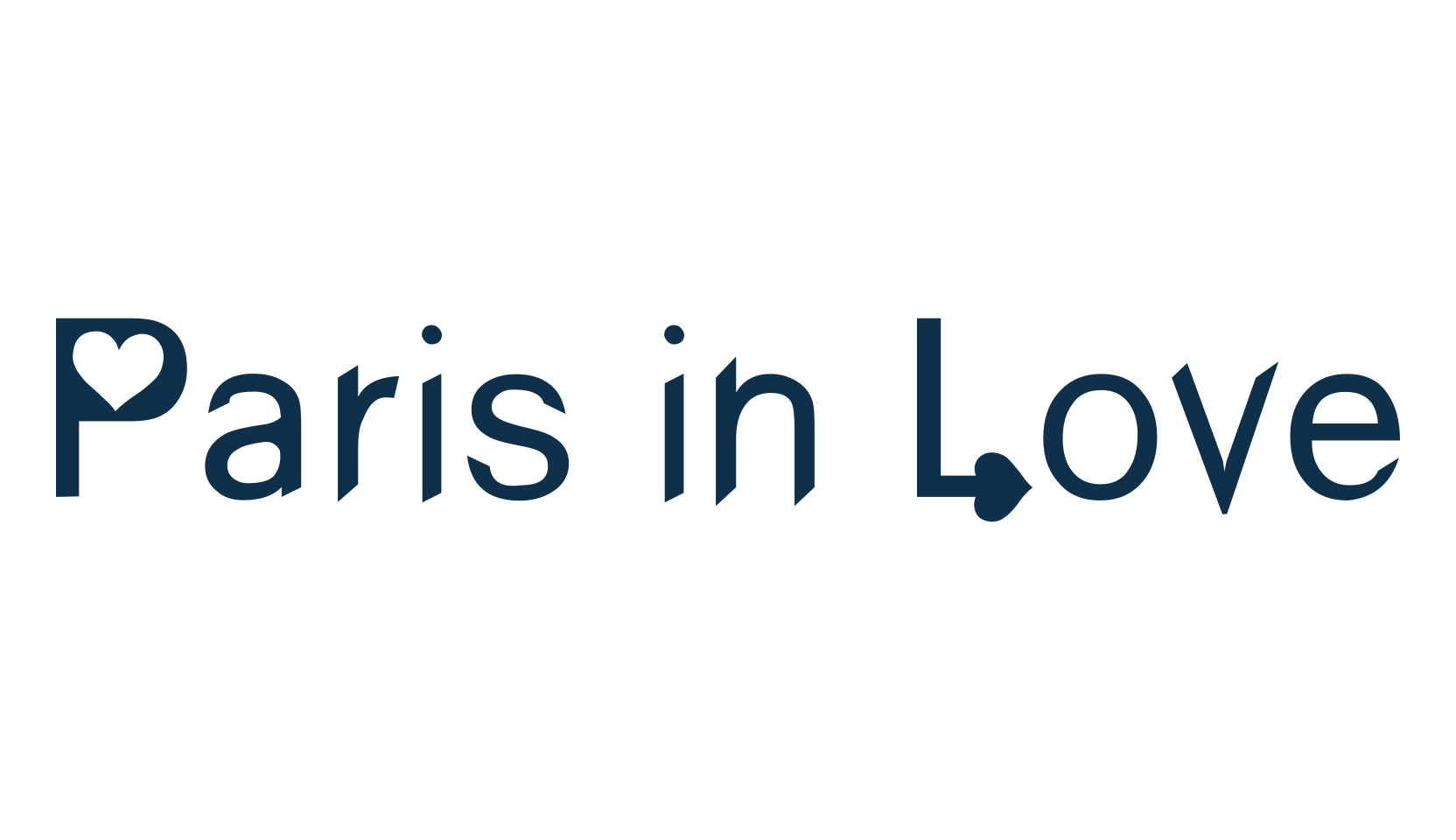 Paris in Love, fancy decorative font preview