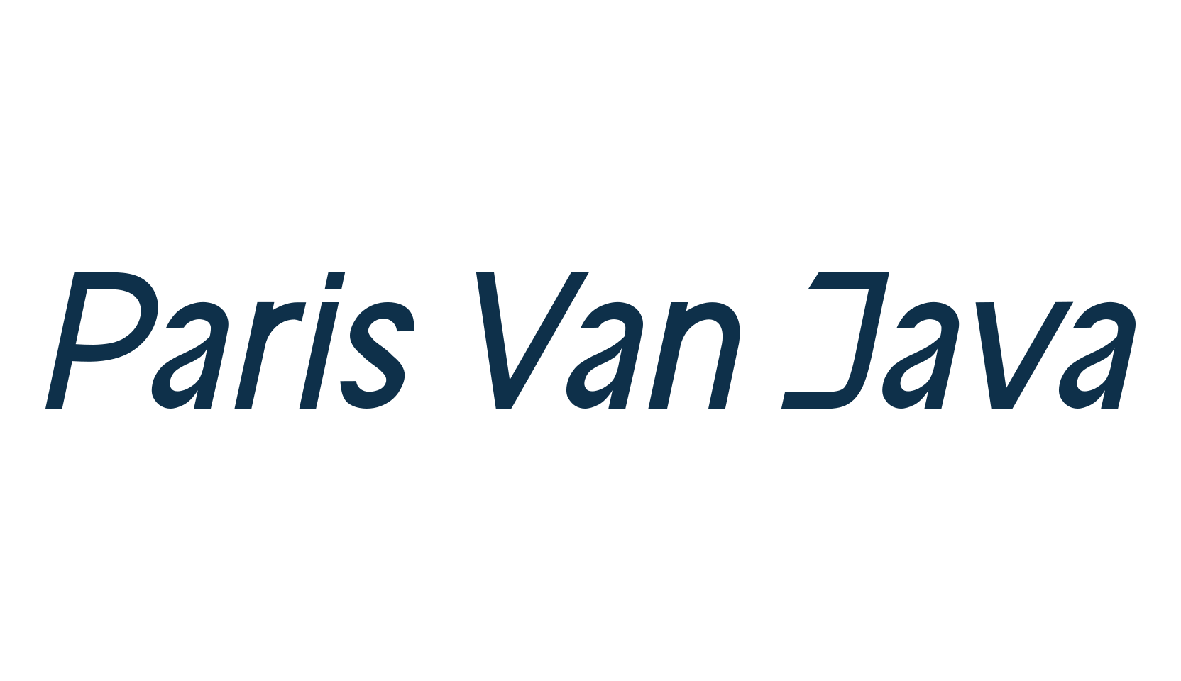 Paris Van Java, sans serif font preview