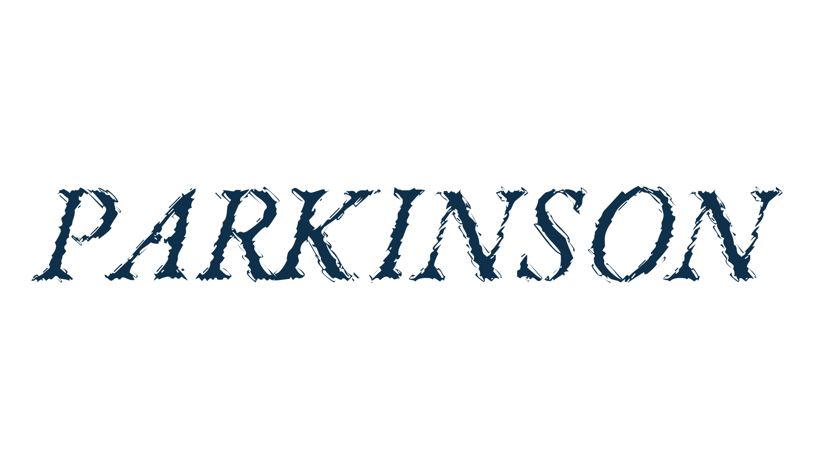 Parkinson, fancy distorted decorative font preview