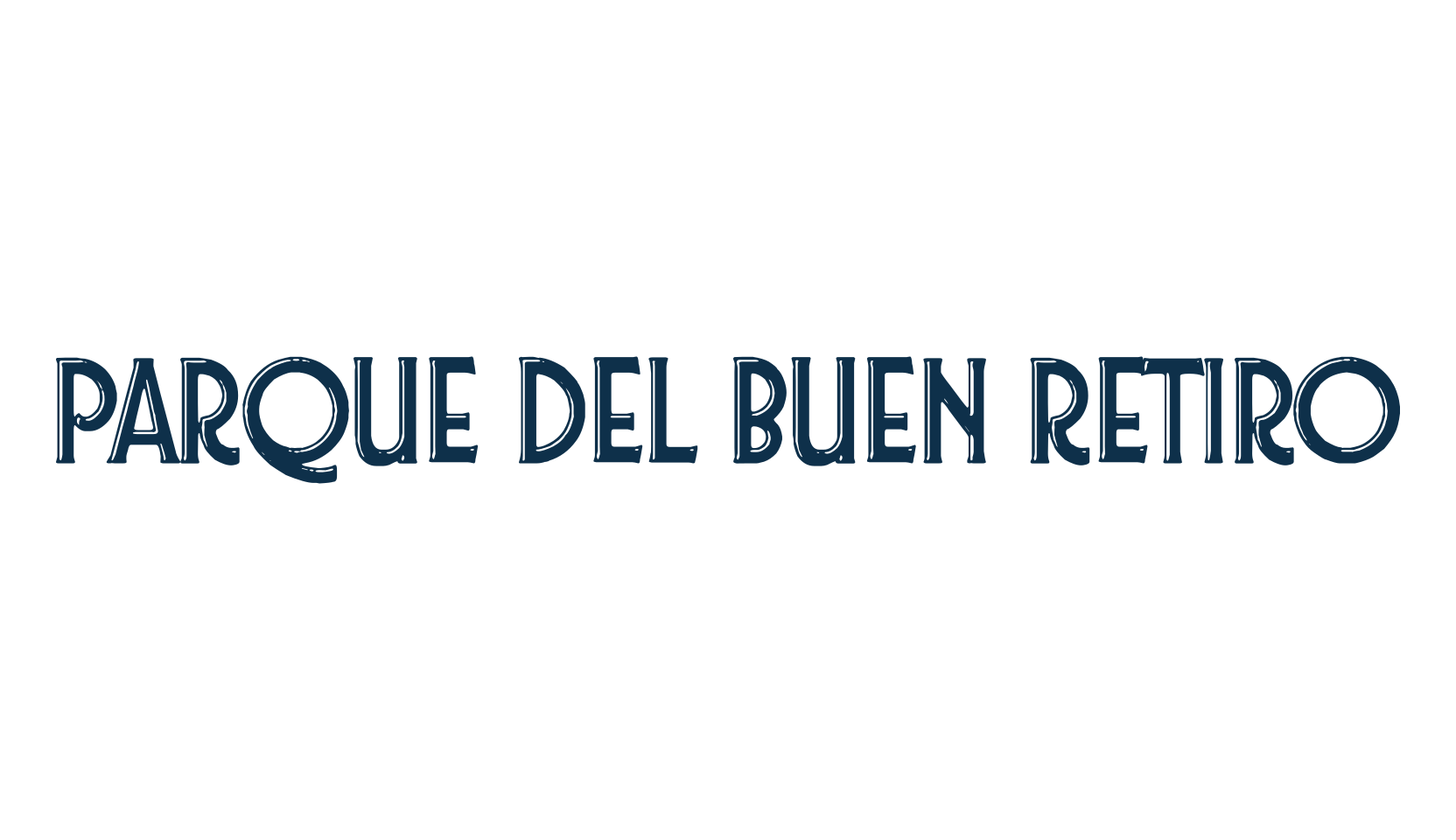 Parque del Buen Retiro, fancy retro decorative font preview