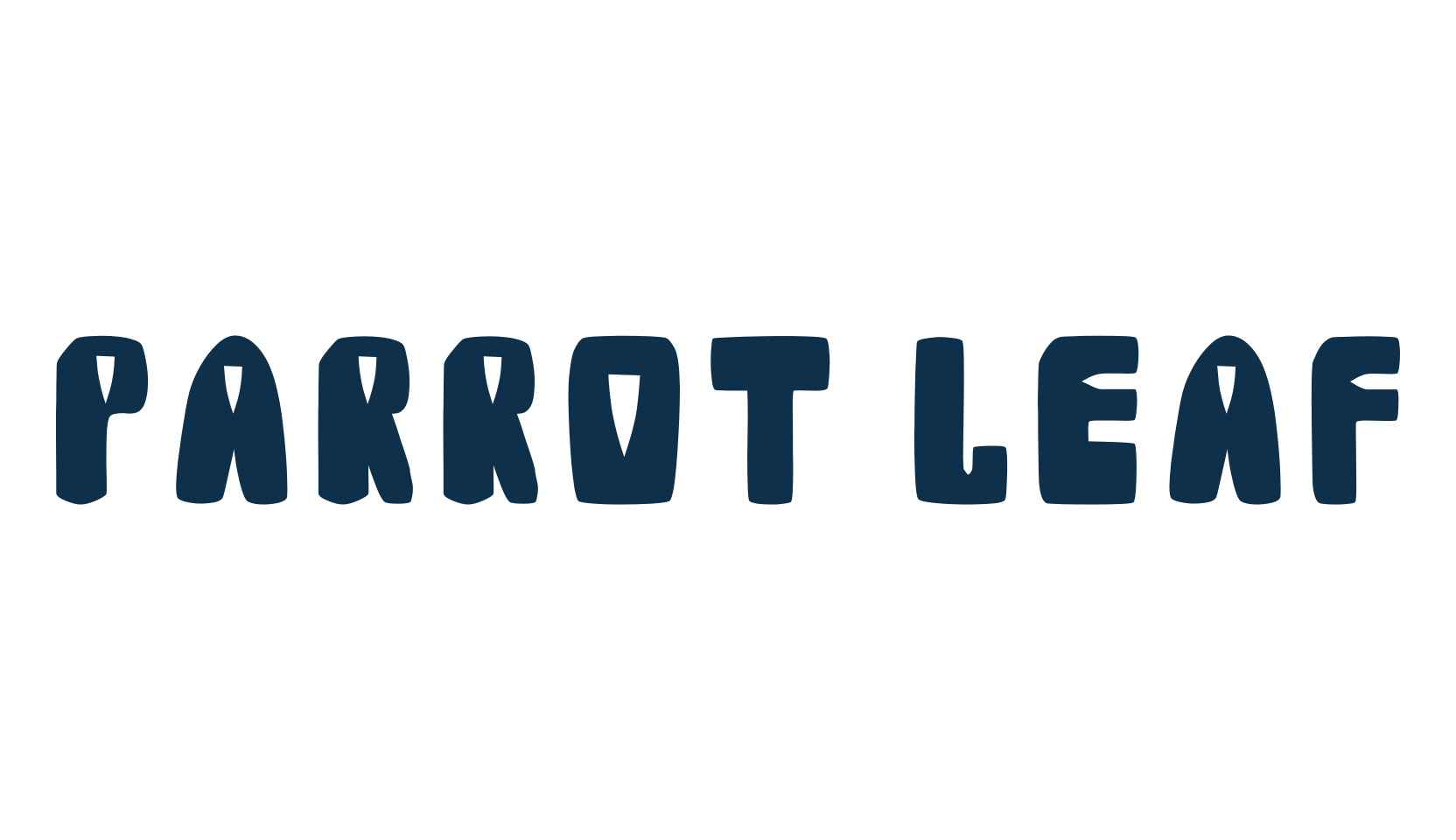 Parrot Leaf, fancy various decorative font preview