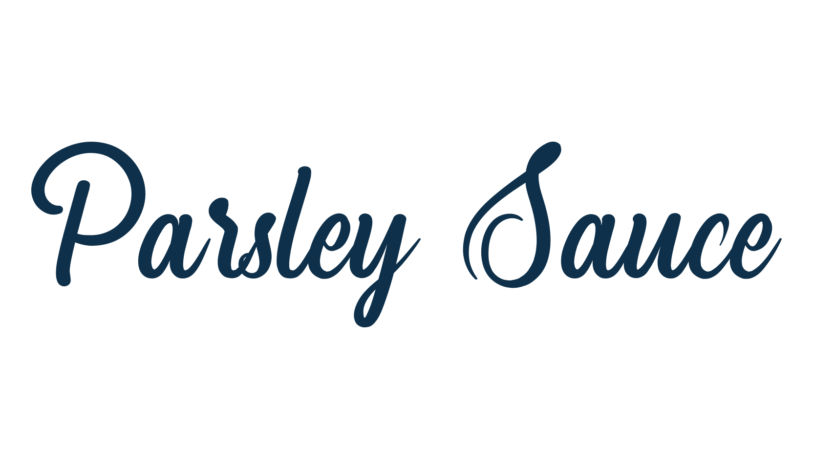 Parsley Sauce, script calligraphy fancy decorative font preview