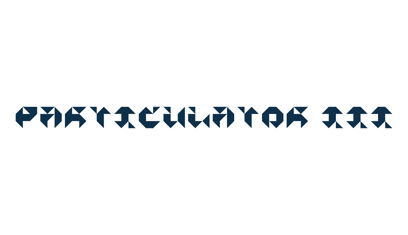 Particulator III, square font preview