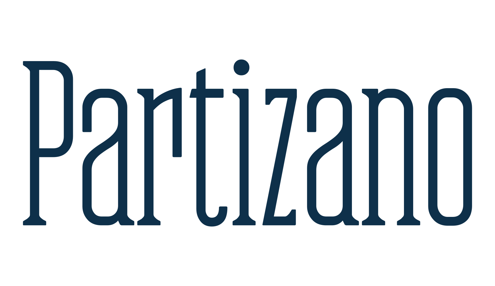 Partizano, basic serif font preview