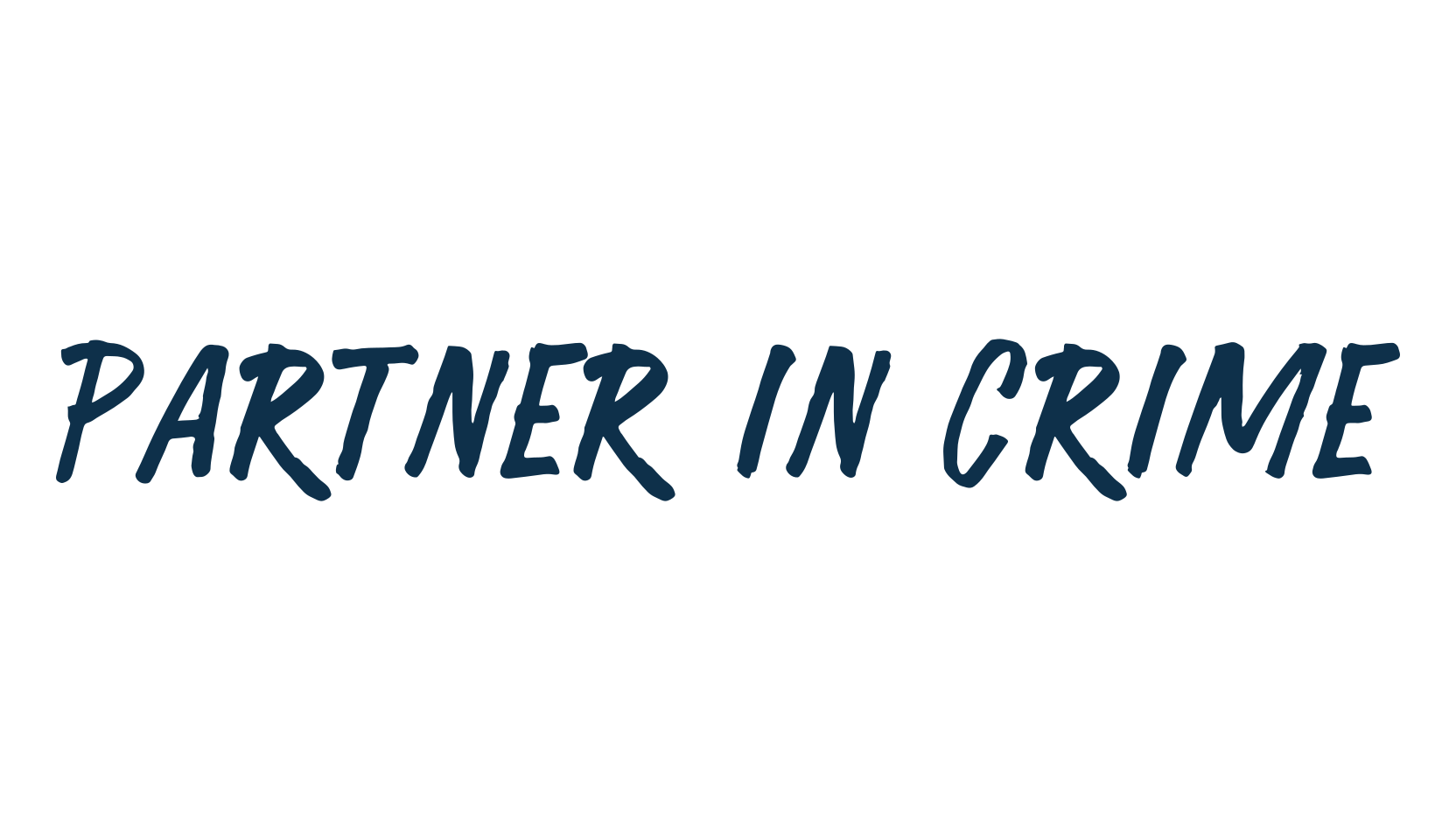 Partner in Crime, brush font preview