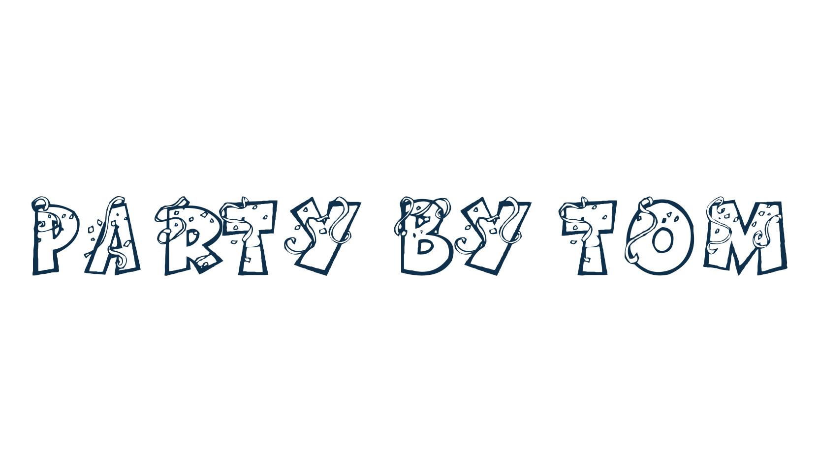 Party by Tom, fancy decorative font preview
