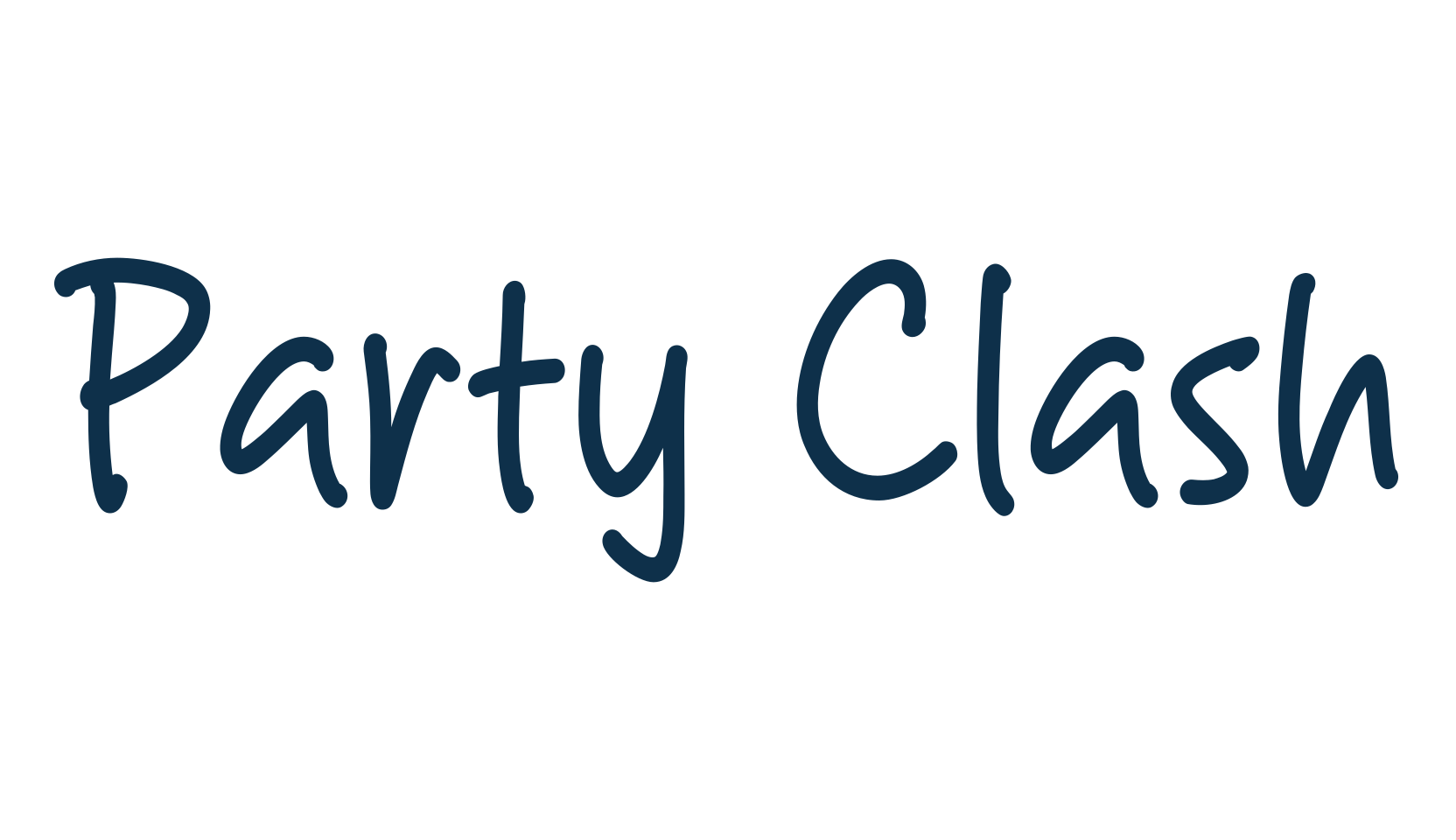 Party Clash, script handwritten fancy decorative calligraphy font preview