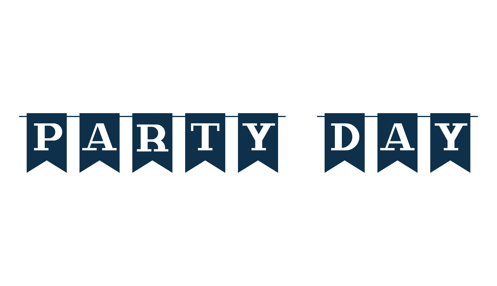 Party Day, fancy decorative font preview