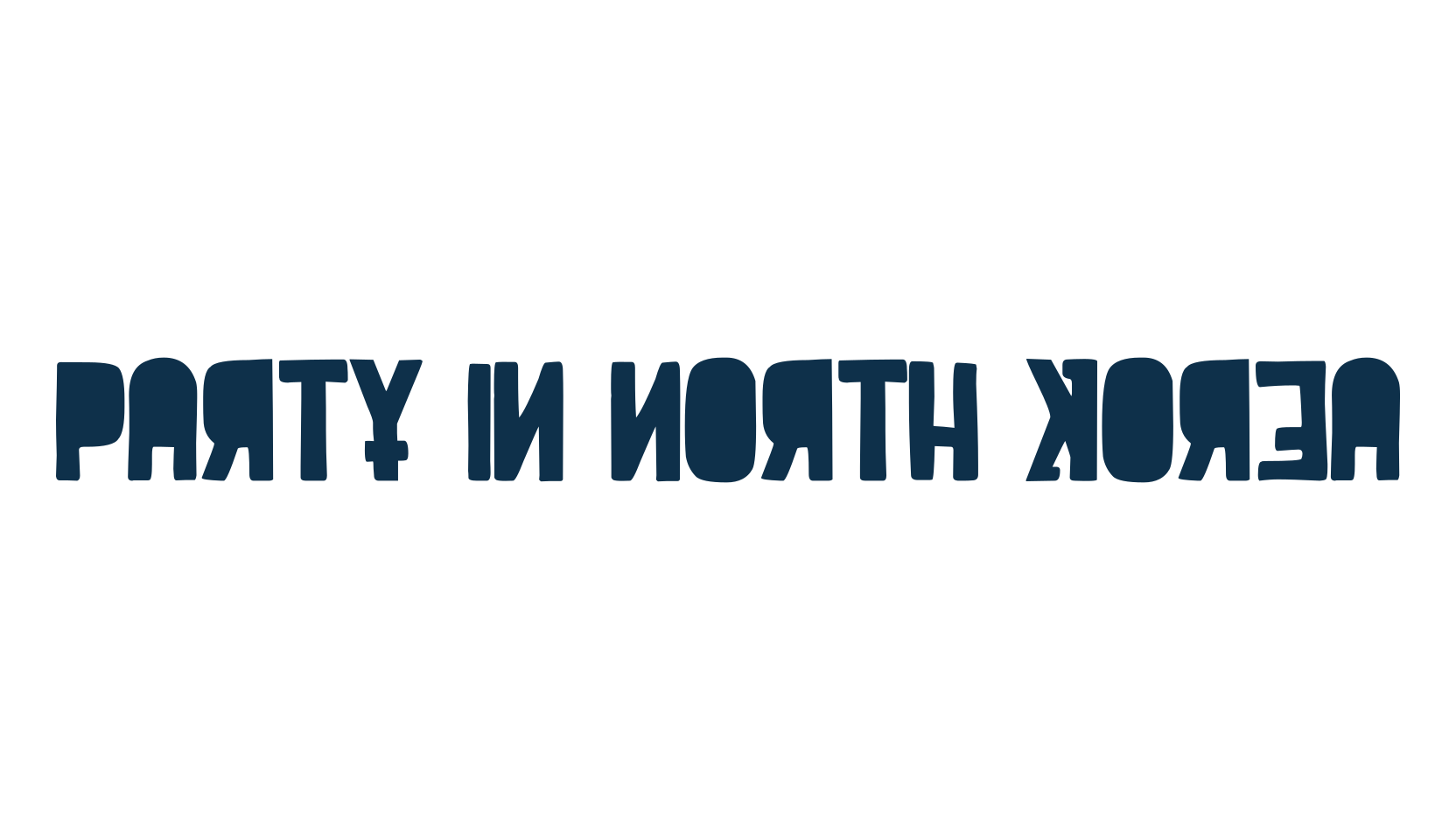 Party in North Korea, russian font preview