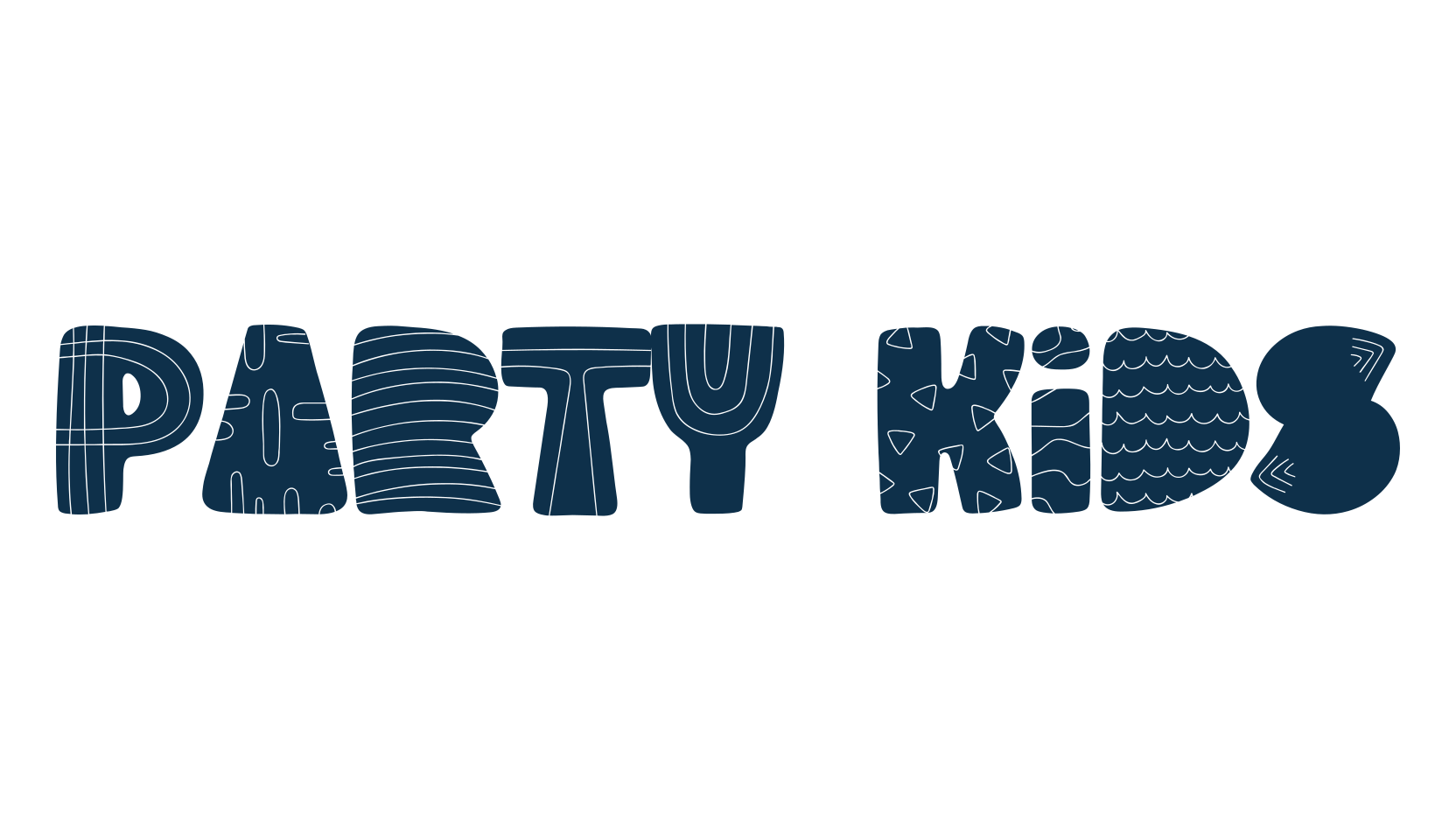 Party Kids, fancy decorative font preview