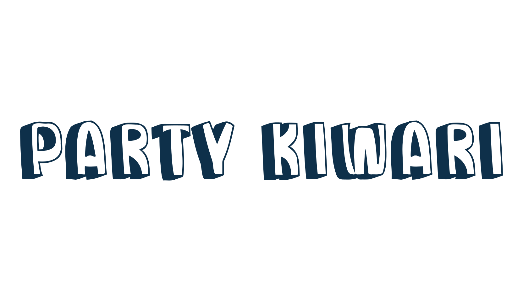 Party Kiwari, fancy cartoon decorative font preview
