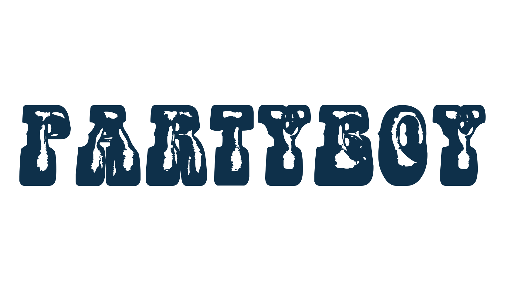 Partyboy, groovy font preview