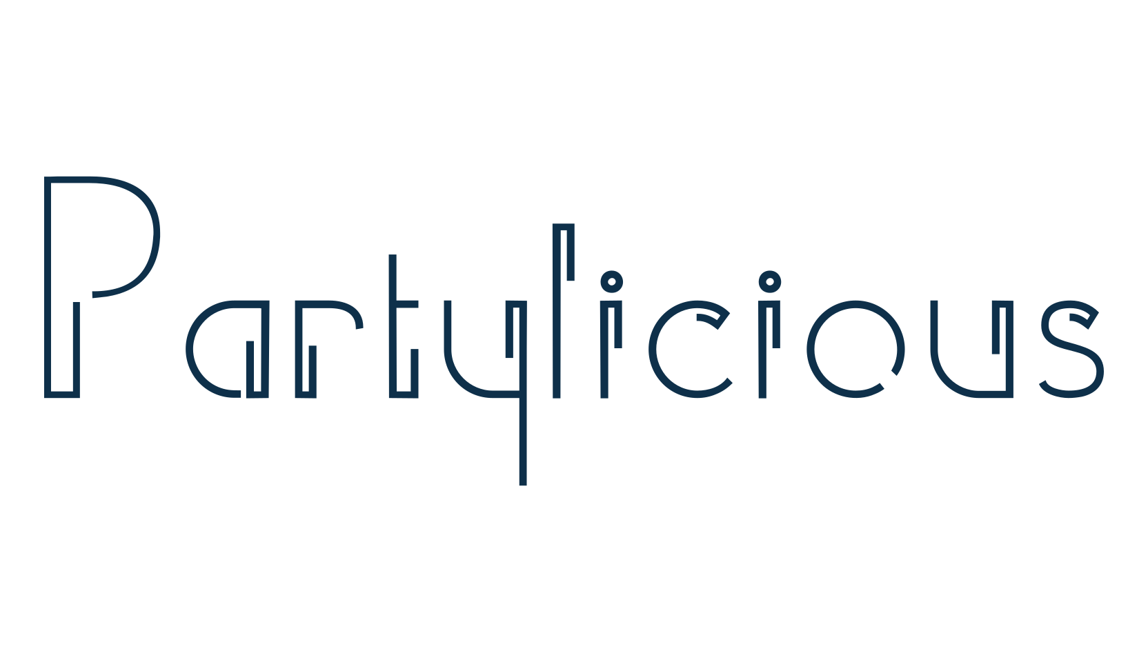 Partylicious, fancy various decorative font preview