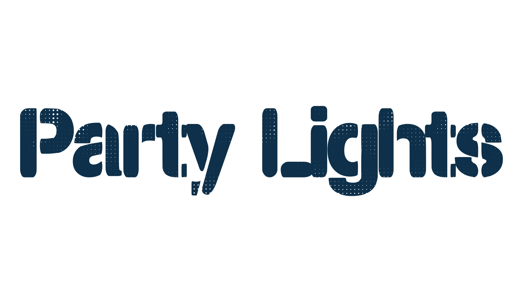 Party Lights, stencil, army font preview