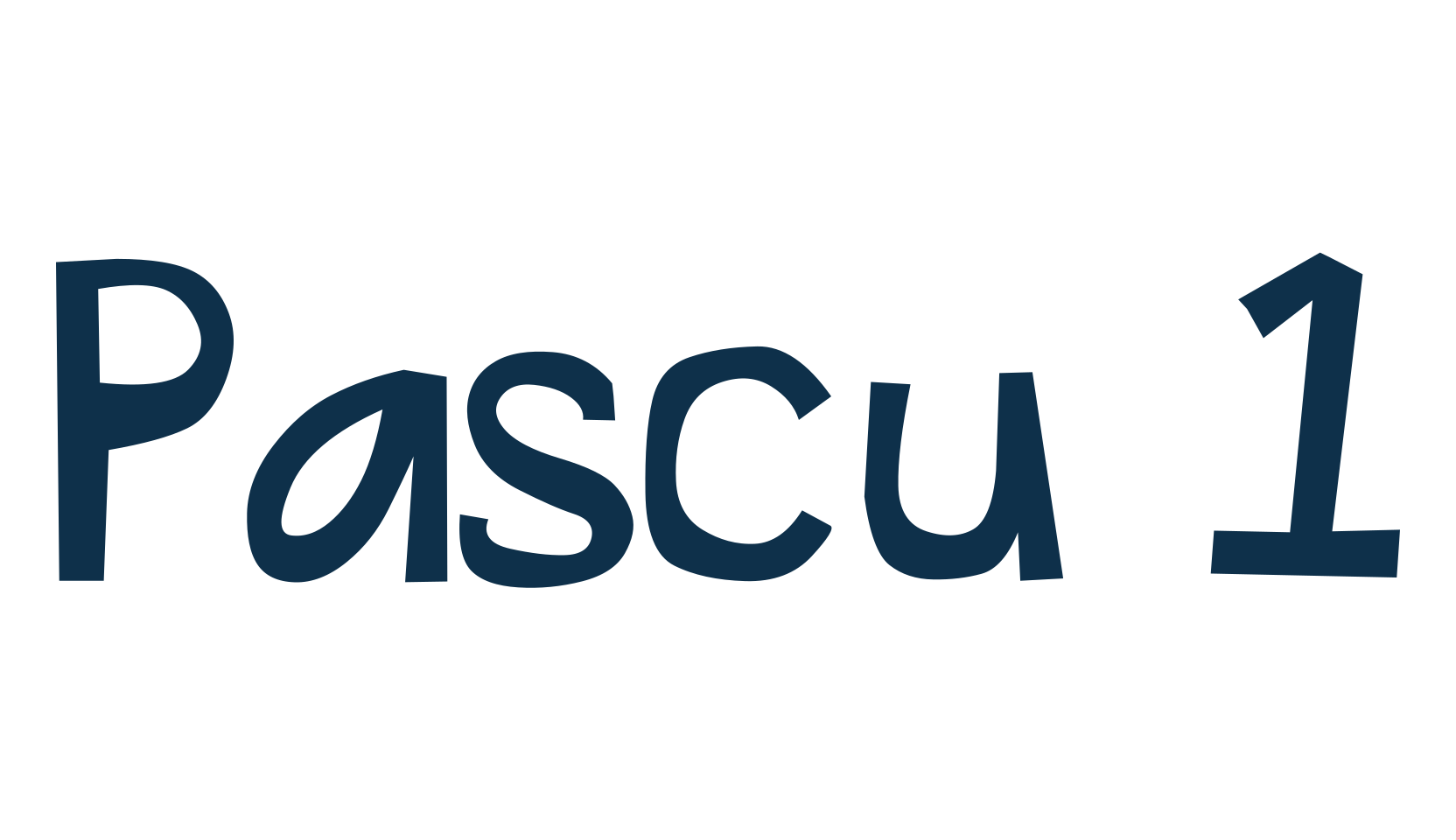 Pascu 1, fancy cartoon decorative font preview
