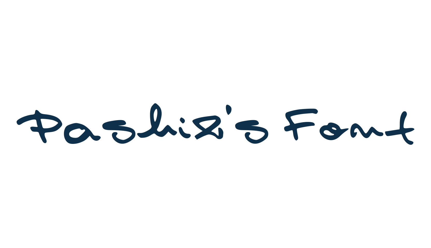 Pashiz's Font, script handwritten fancy decorative calligraphy font preview