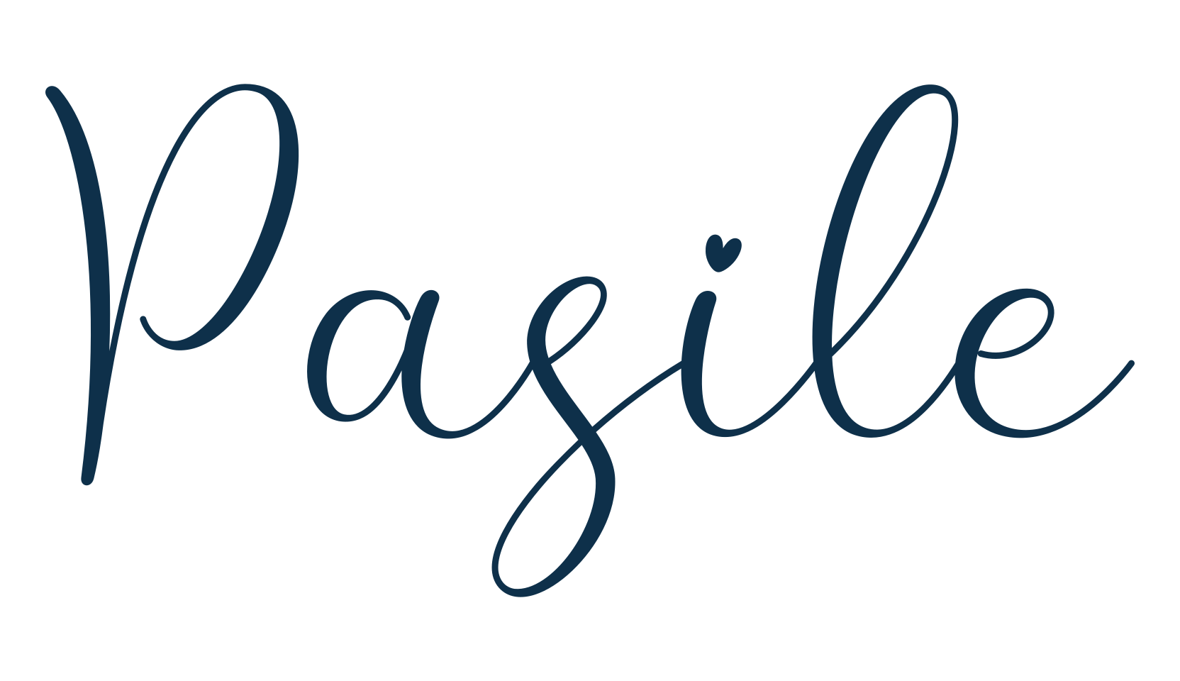 Pasile, handwriting font preview